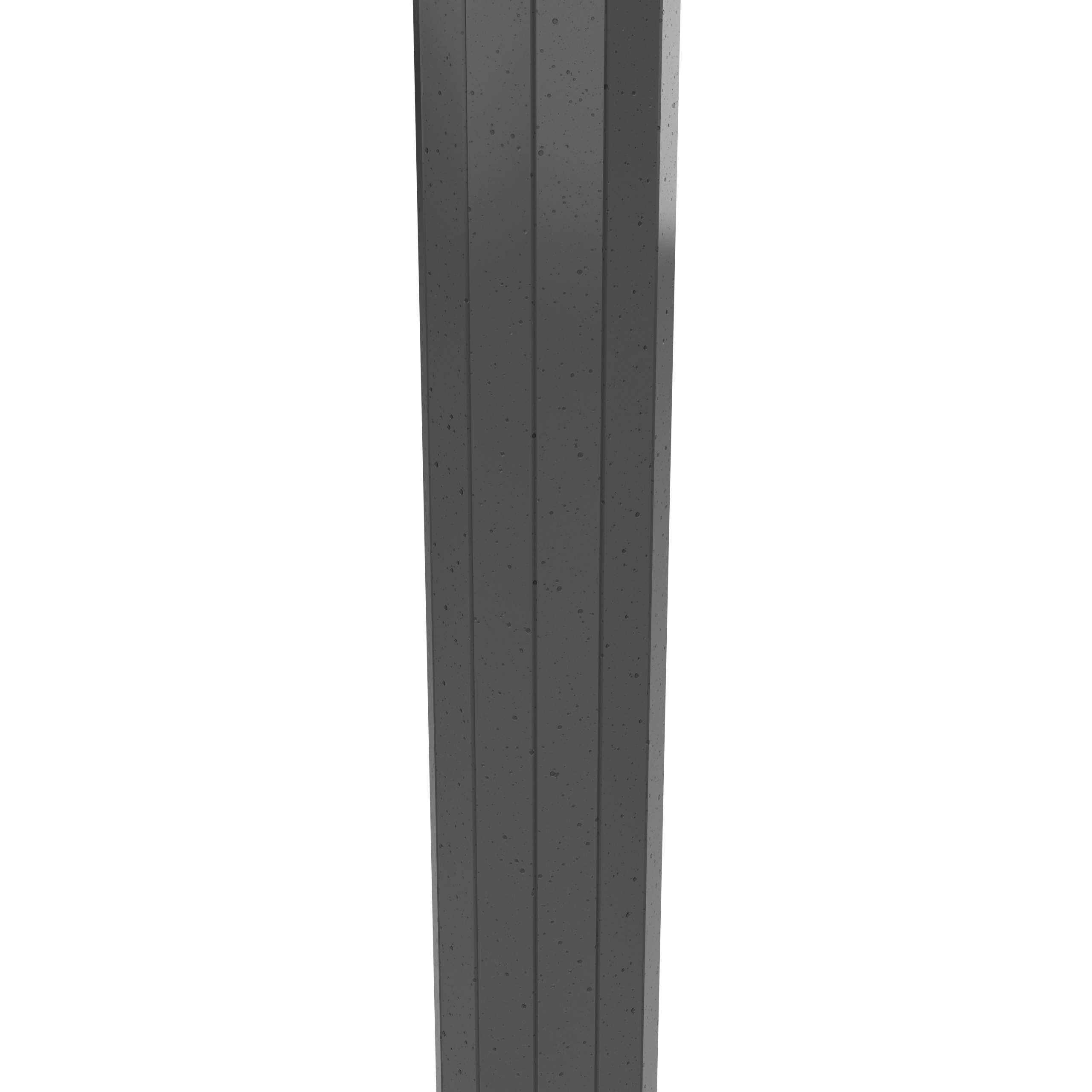 Aluminum post - 12 Sides with welded flange with anchor bolts