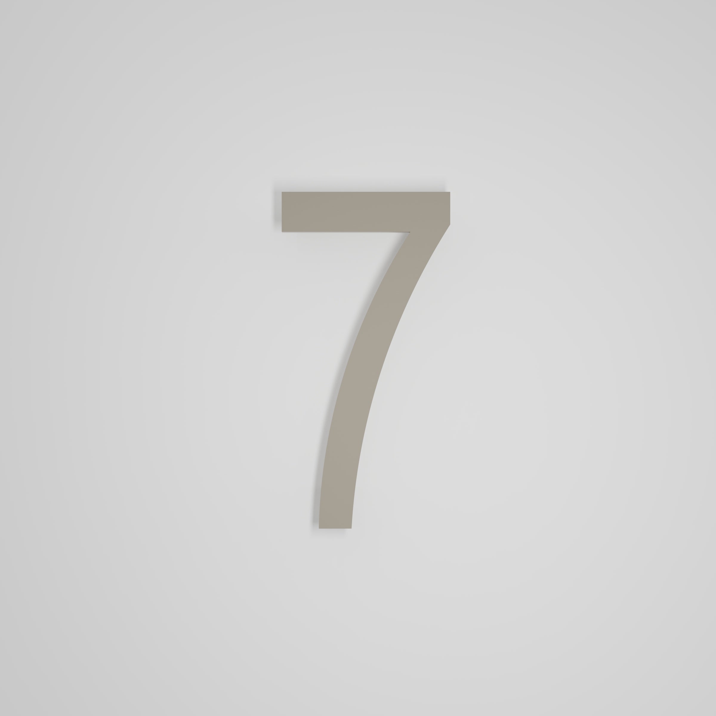 10 inch Floating Address Numbers