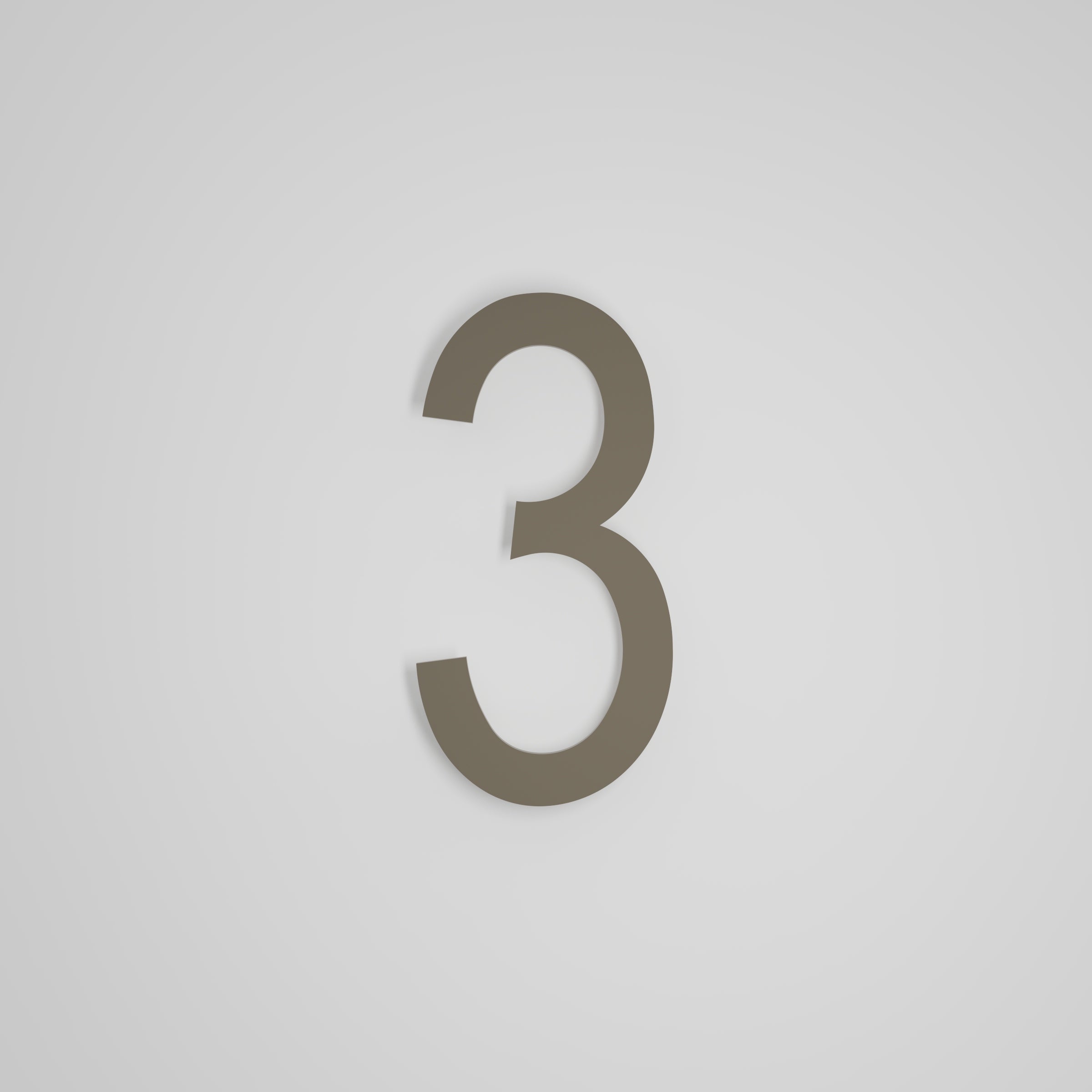 10 inch Floating Address Numbers
