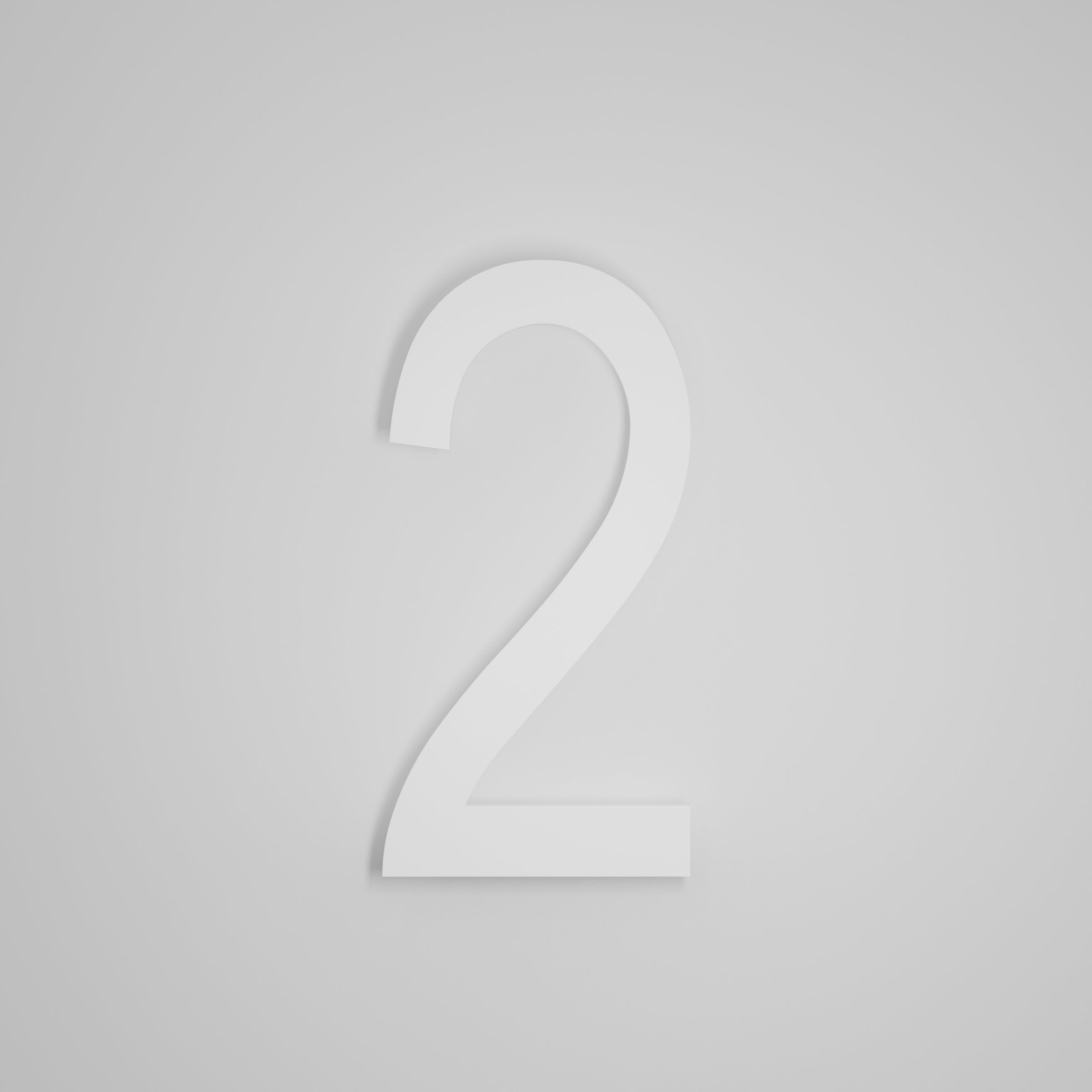 12 inch Floating Address Numbers