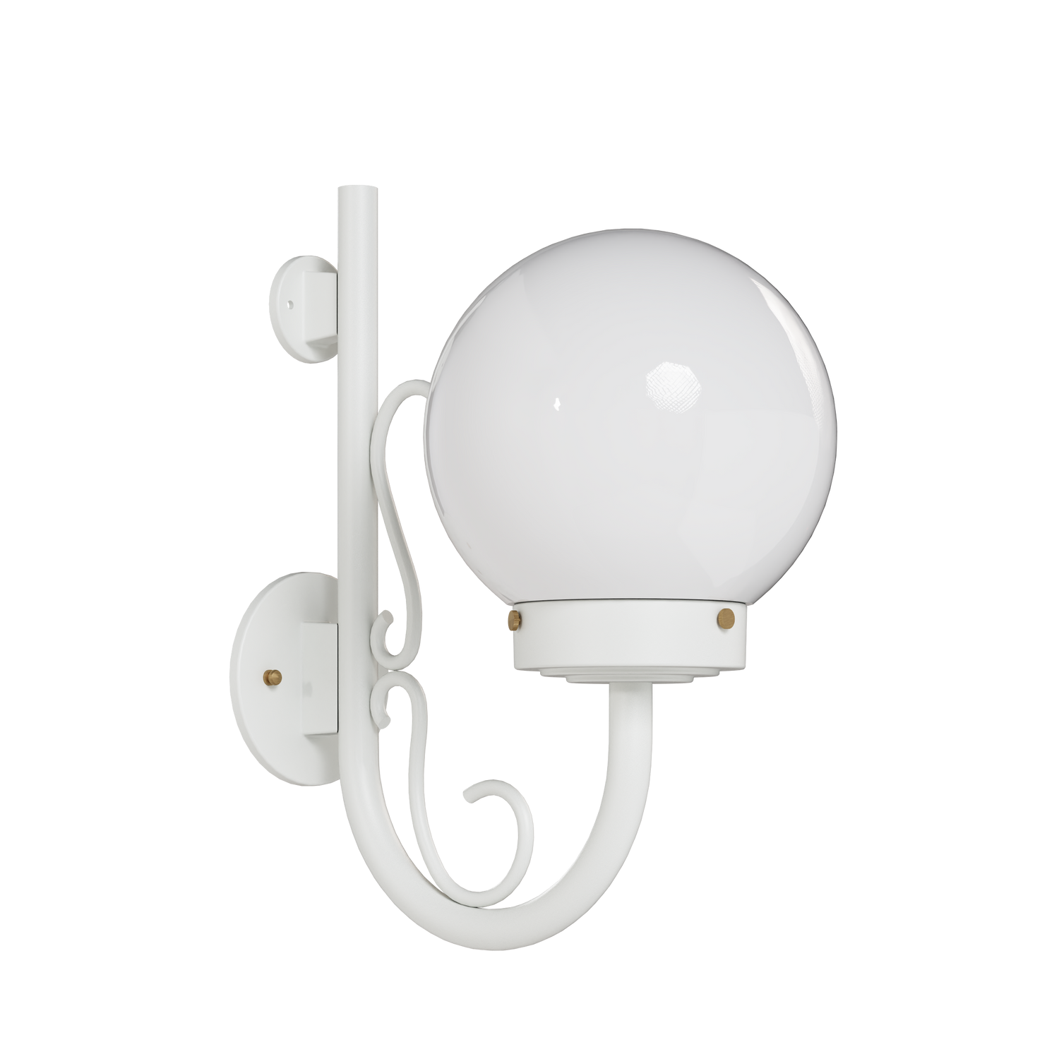 Key West - Up-Mount Wall Mount with Cane and Curl Small - 13097