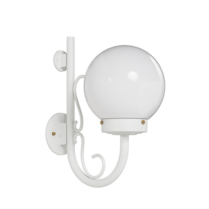 Key West - Up-Mount Wall Mount with Cane and Curl Small - 13097