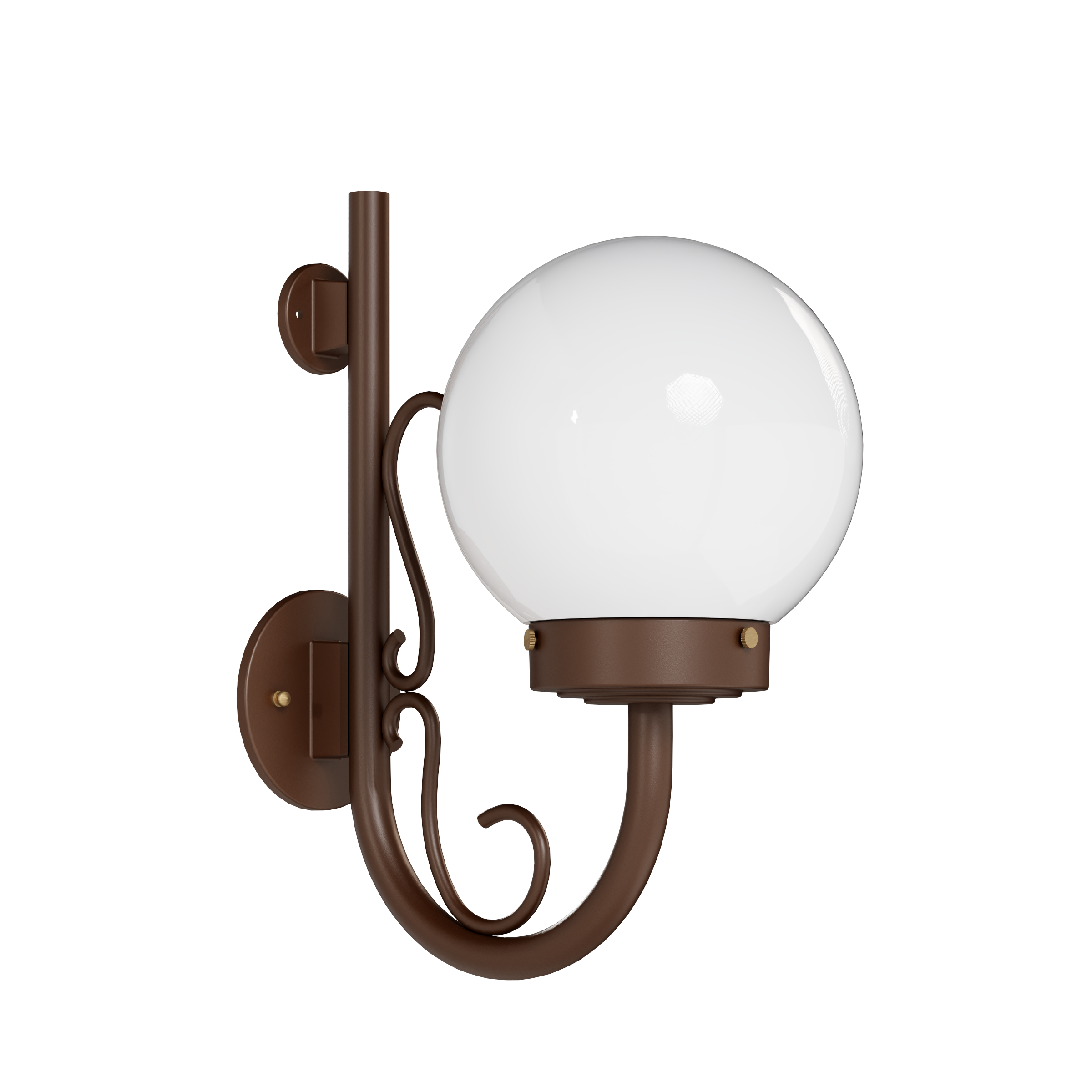 Key West - Up-Mount Wall Mount with Cane and Curl Small - 13097