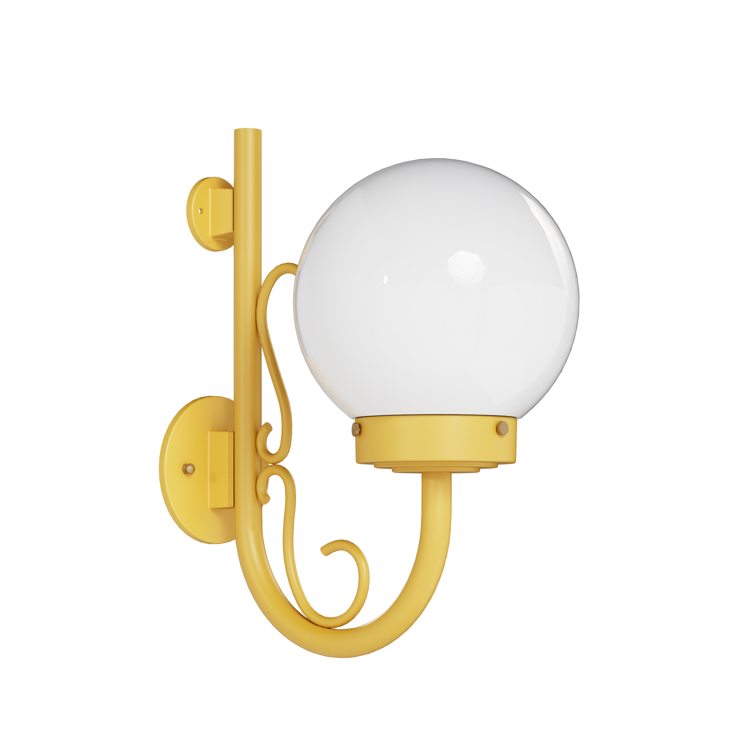 Key West - Up-Mount Wall Mount with Cane and Curl Small - 13097