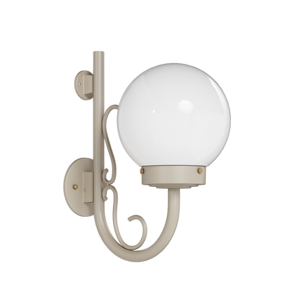 Key West - Up-Mount Wall Mount with Cane and Curl Small - 13097