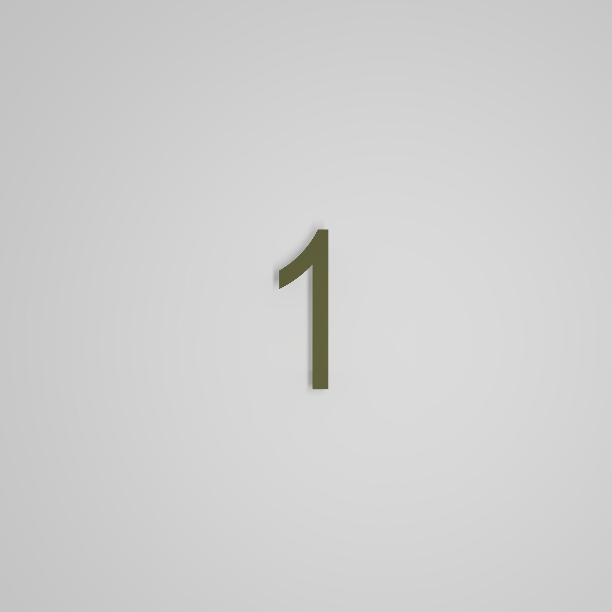 6 inch Floating Address Numbers [1711]