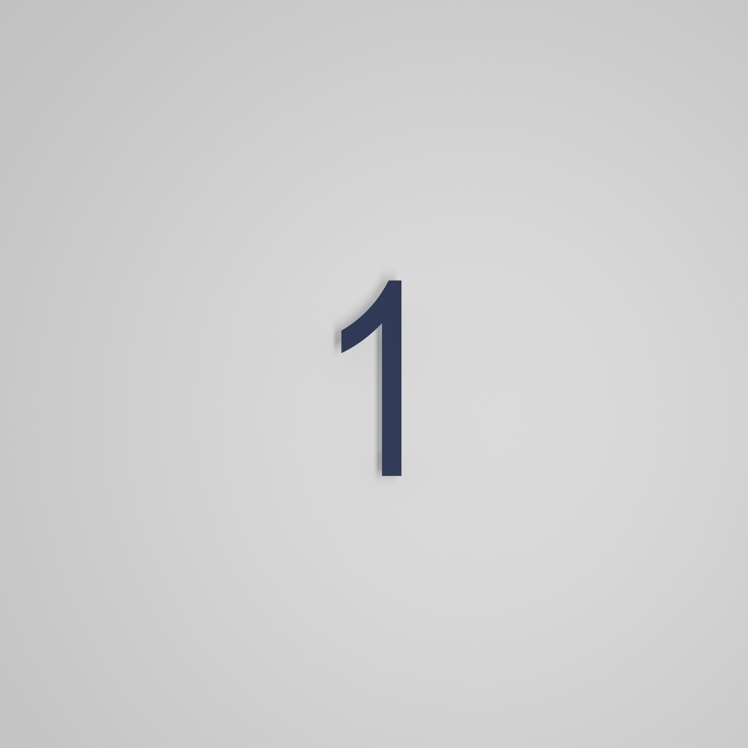 6 inch Floating Address Numbers [1711]