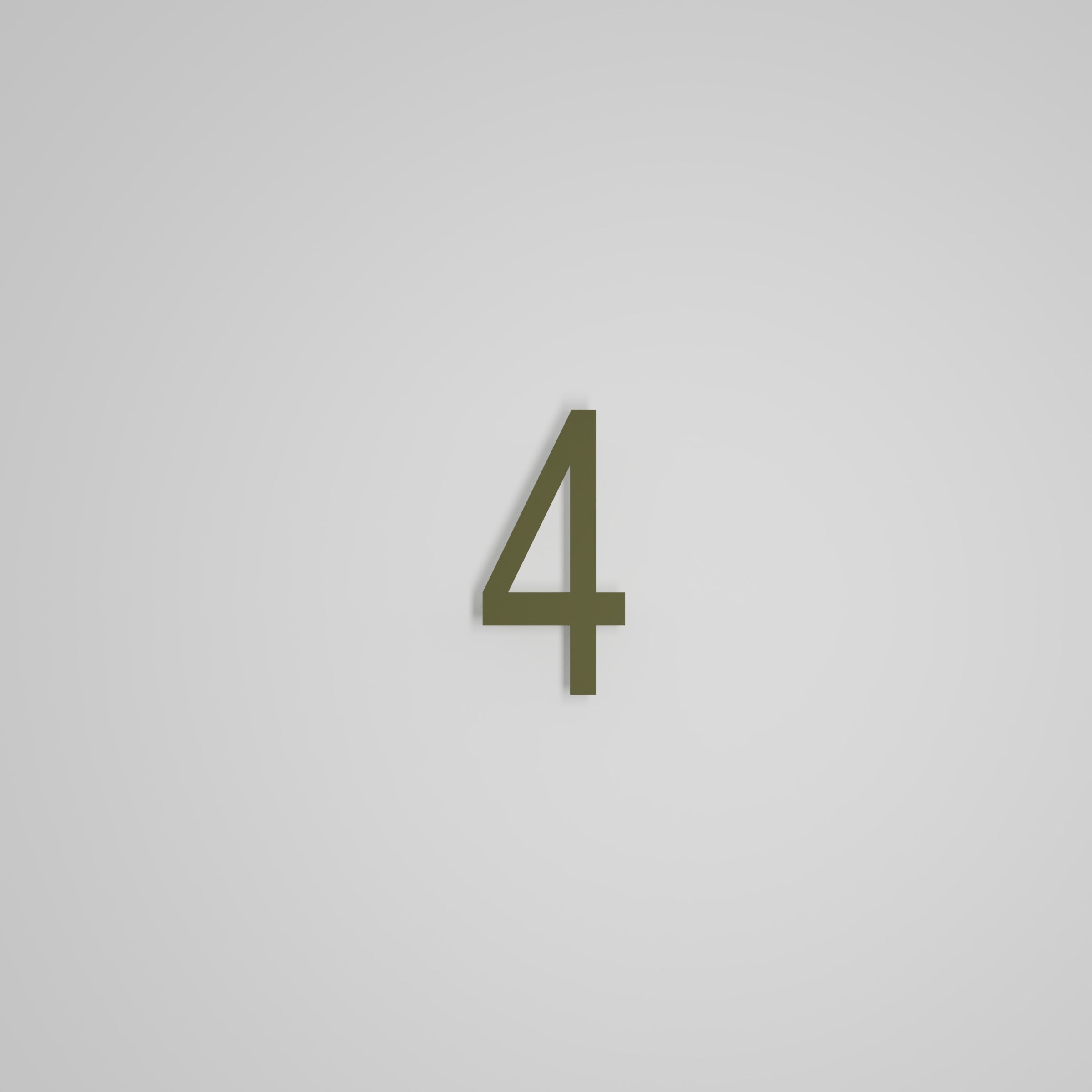 6 inch Floating Address Numbers [1711]