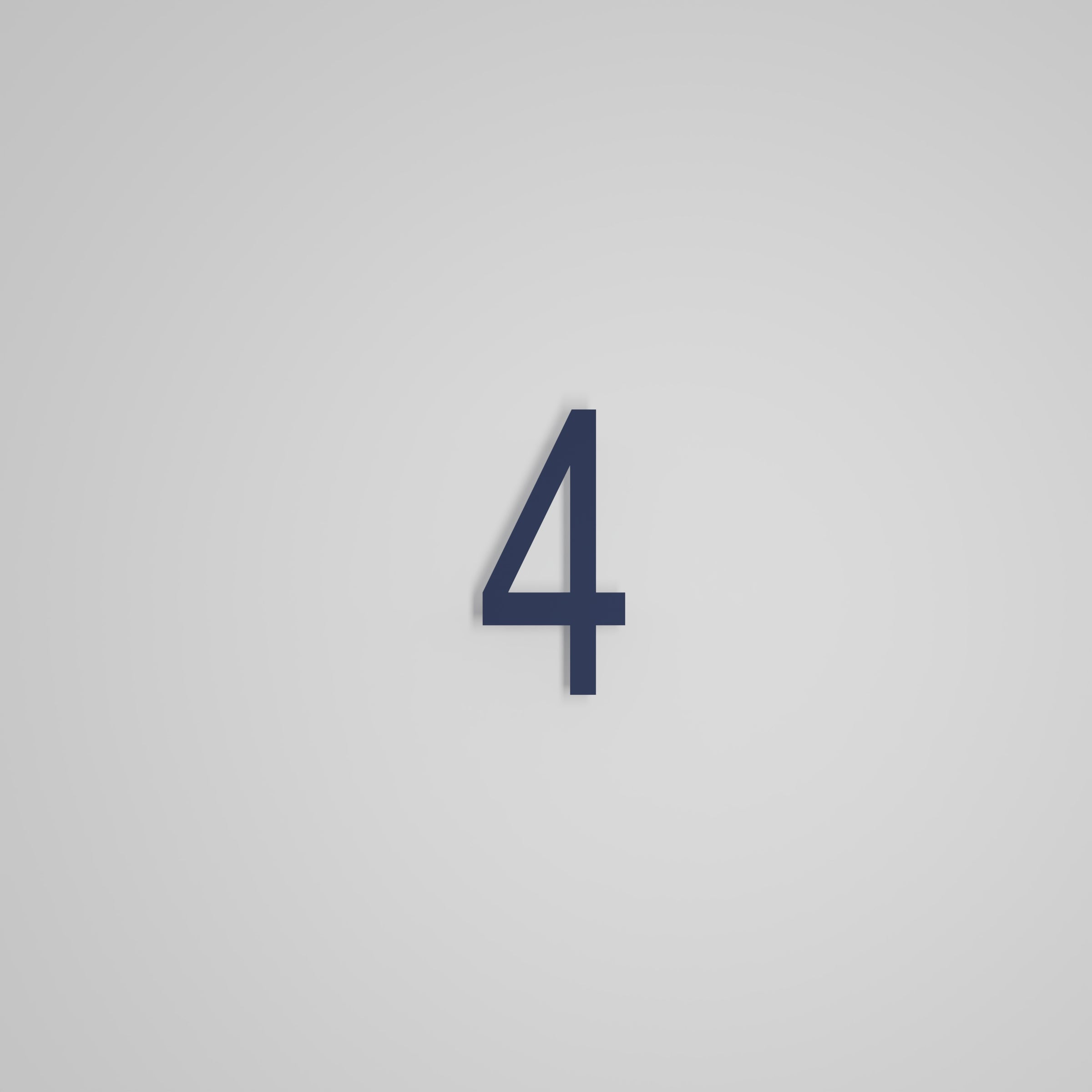 6 inch Floating Address Numbers [1711]