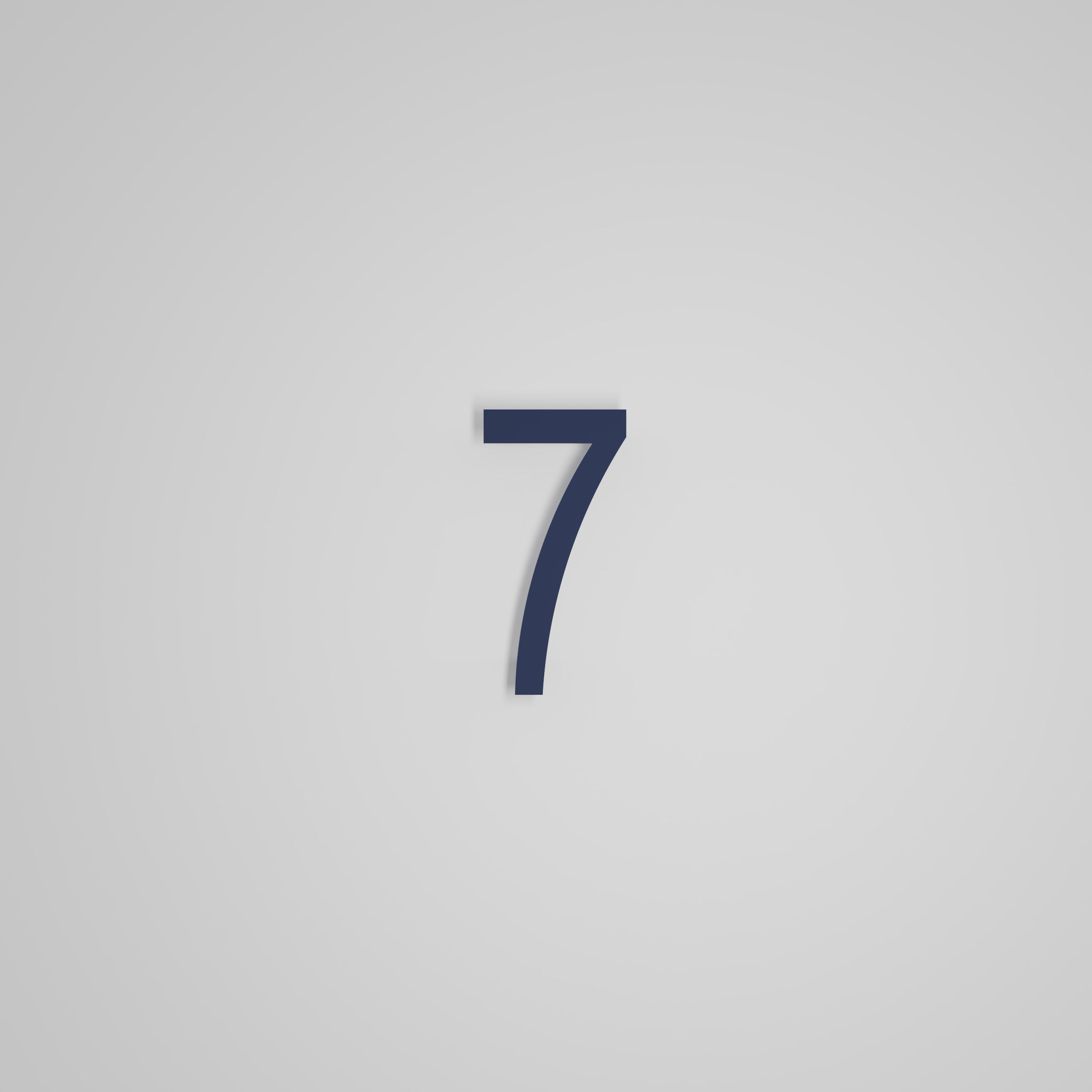 6 inch Floating Address Numbers [1711]