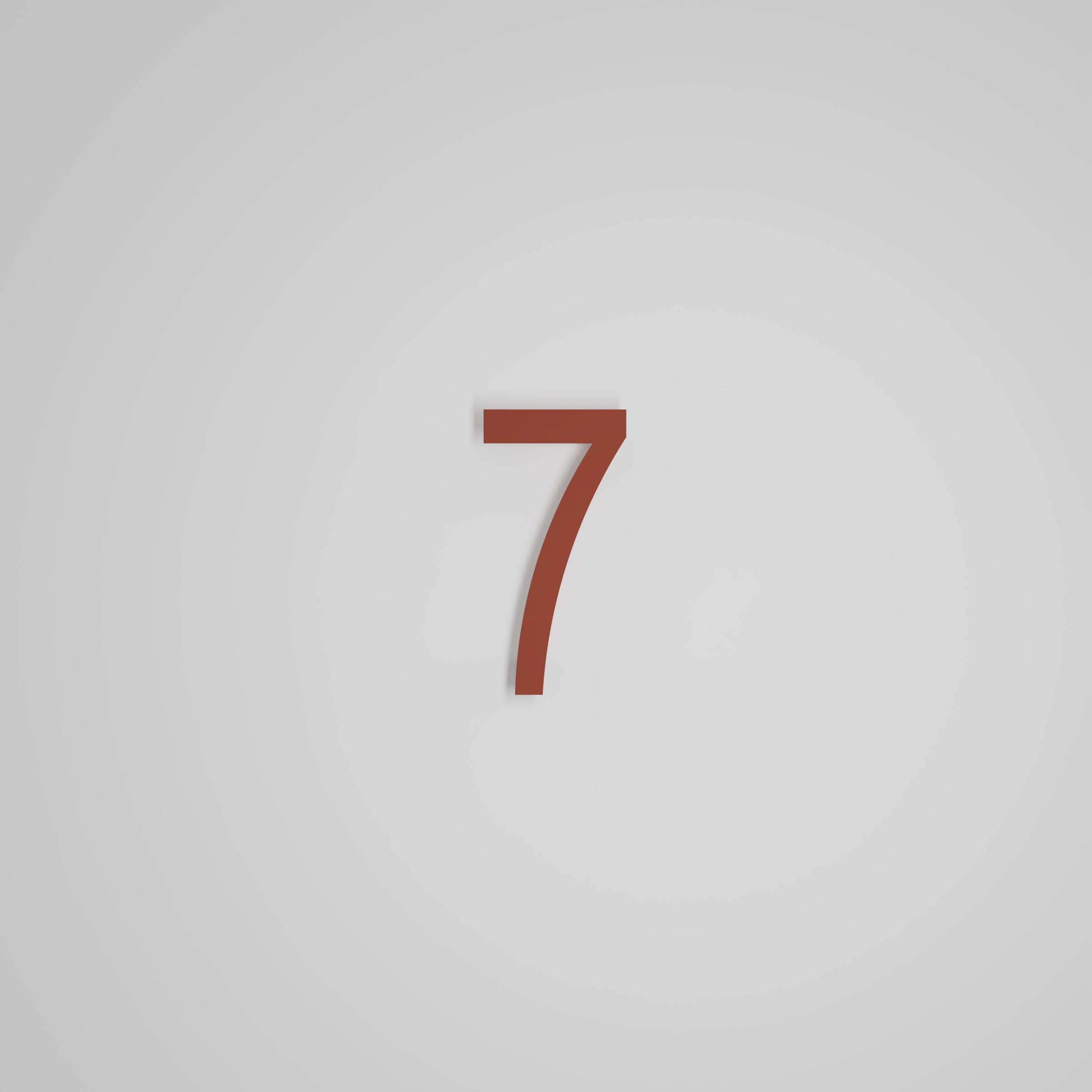 6 inch Floating Address Numbers [1711]