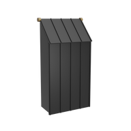Oslo • Vertical mailbox • 1787 - Black / Brass