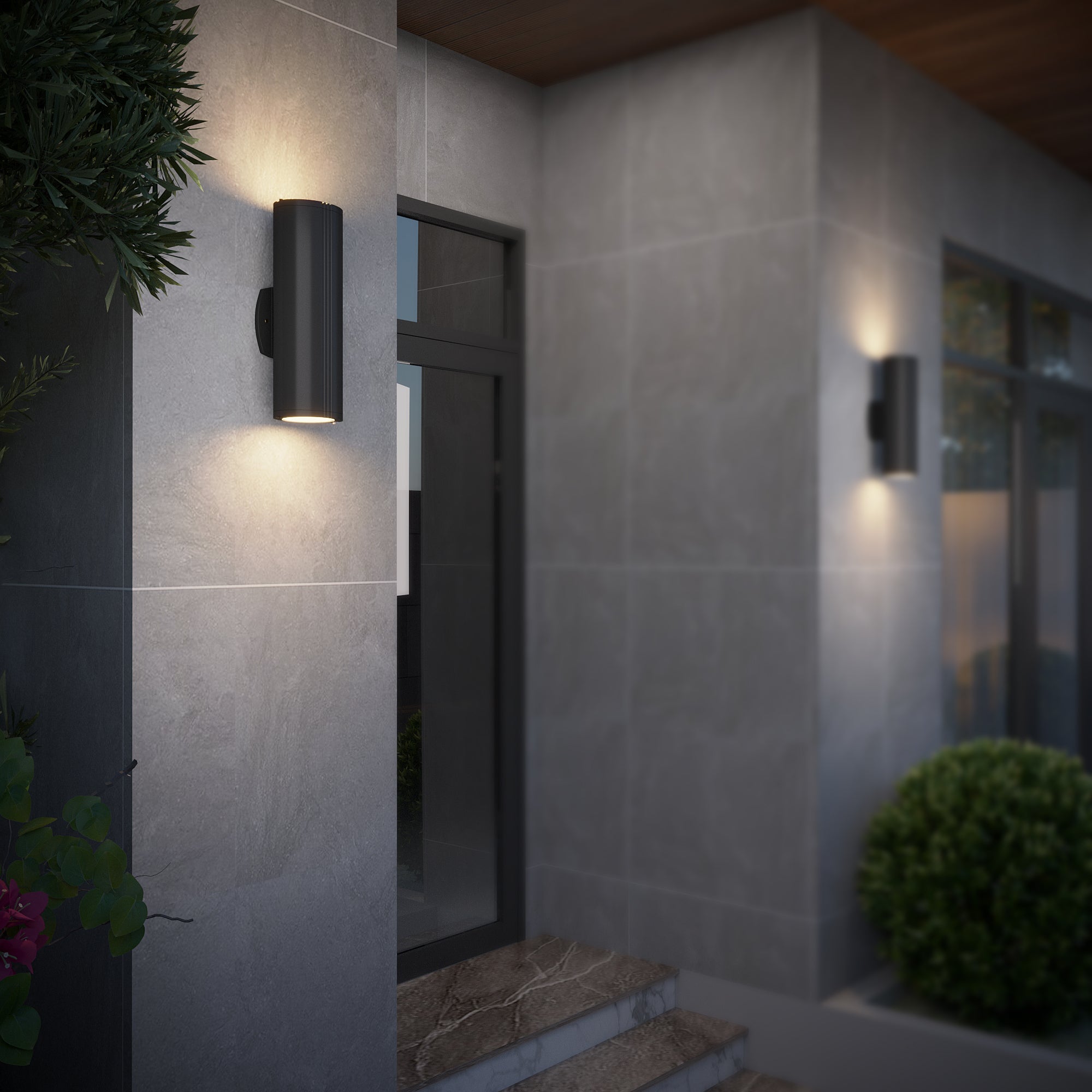 Evolution • Oval lined wall light with integrated LED 40 watts [1822]