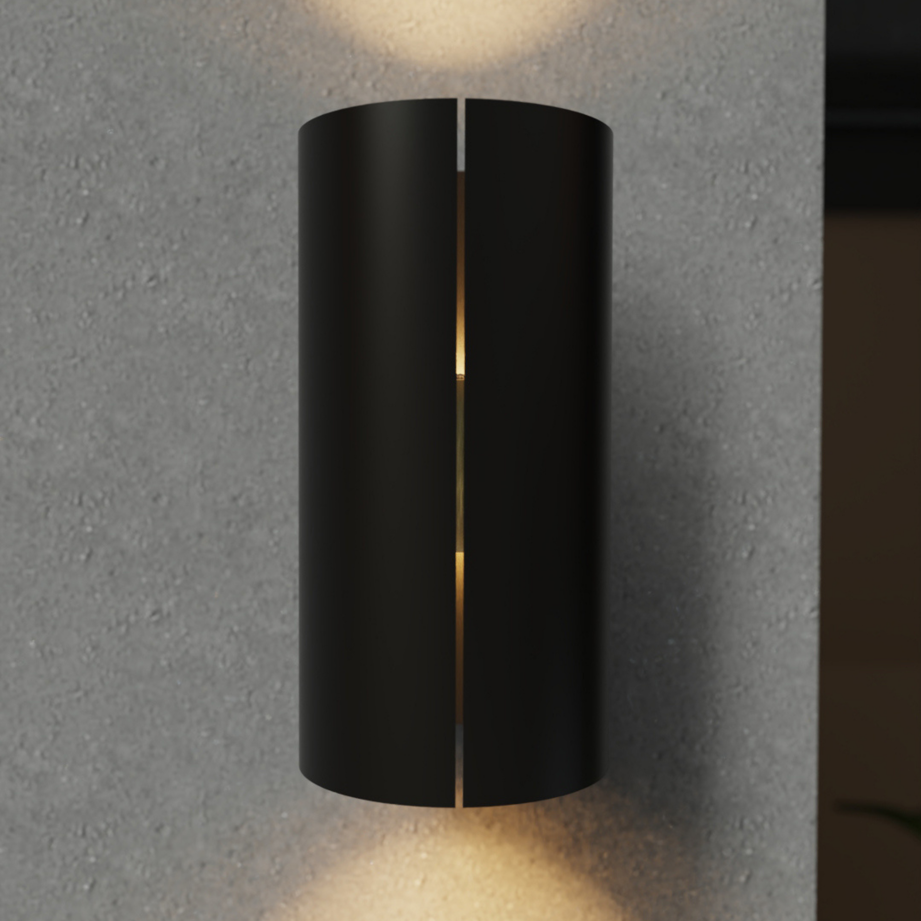 Evolution • Cylindrical outdoor wall light with slot [1842]