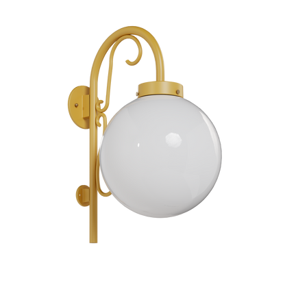 Key West - Down-Mount Wall Mount with Cane and Tall Ornament - 33093