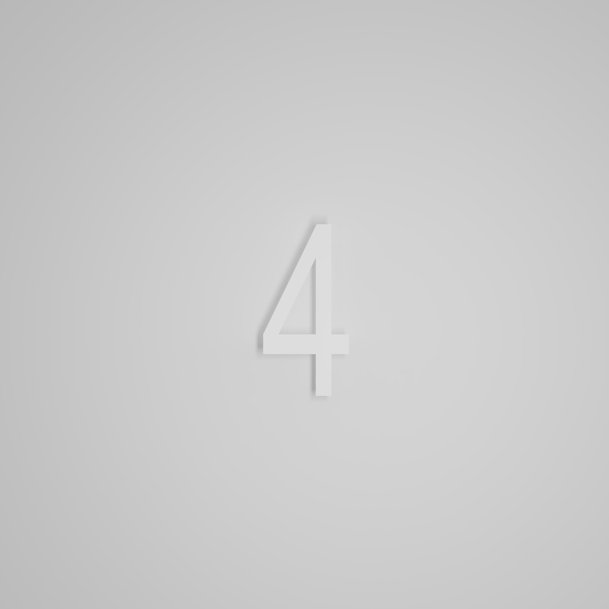 6 inch Floating Address Numbers [1711]