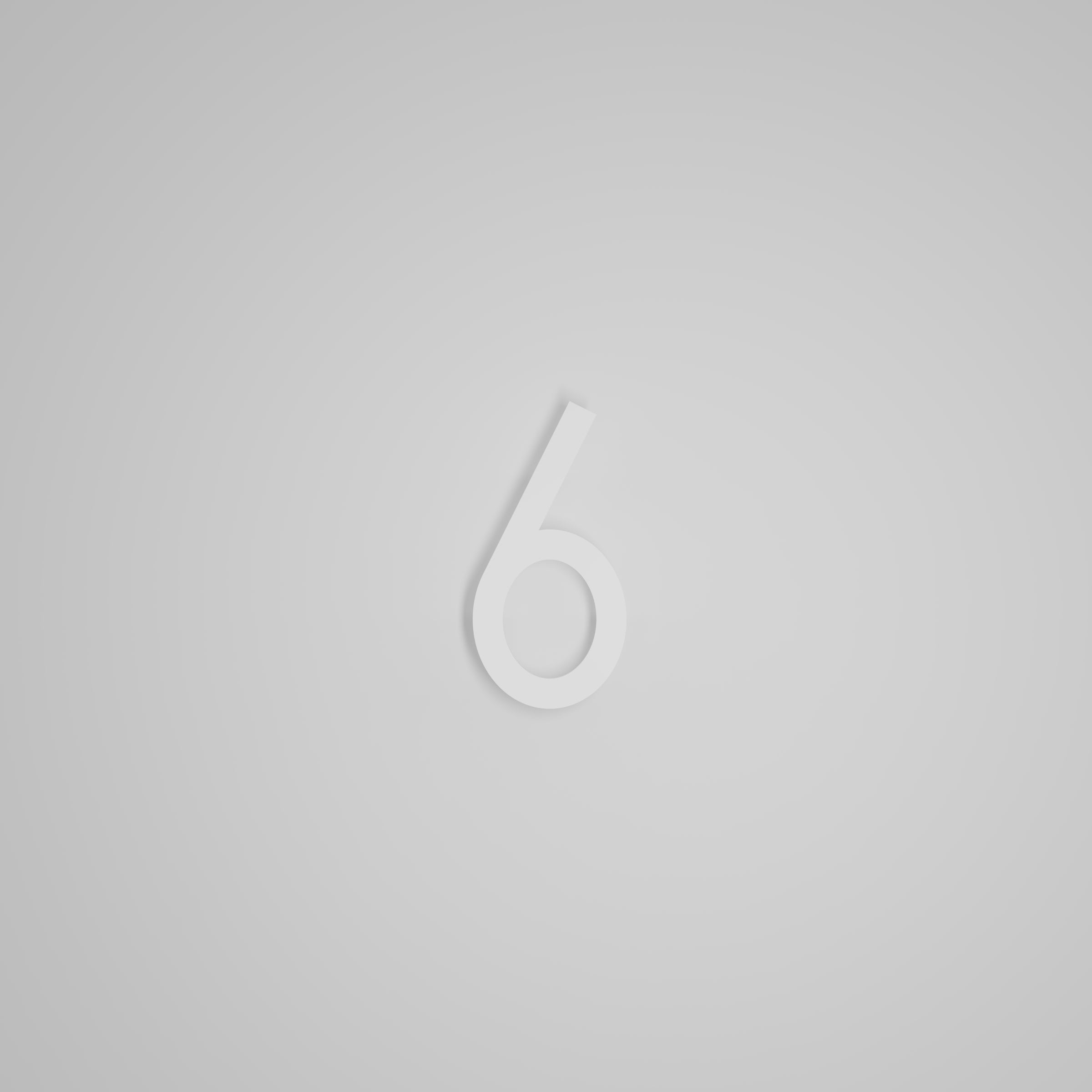 6 inch Floating Address Numbers [1711]