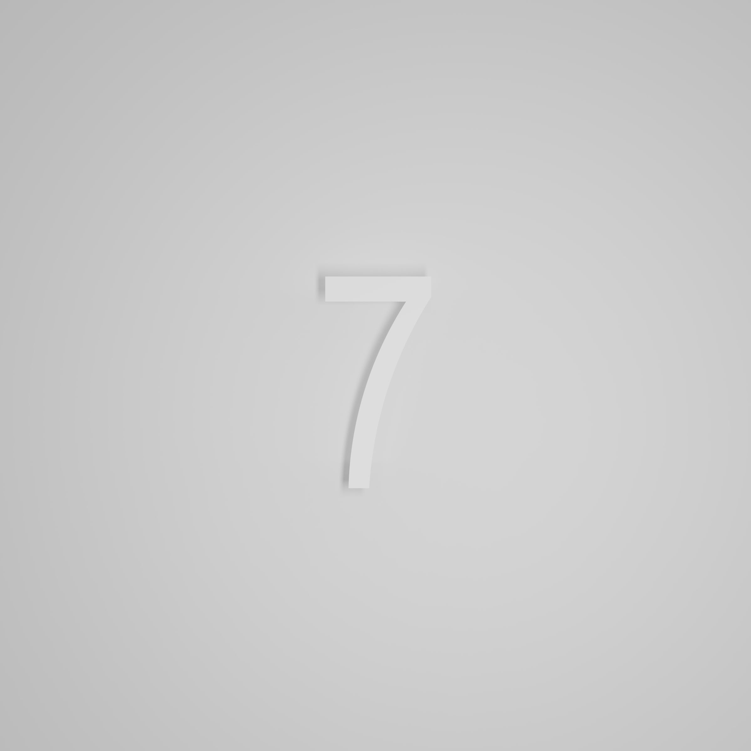 6 inch Floating Address Numbers [1711]