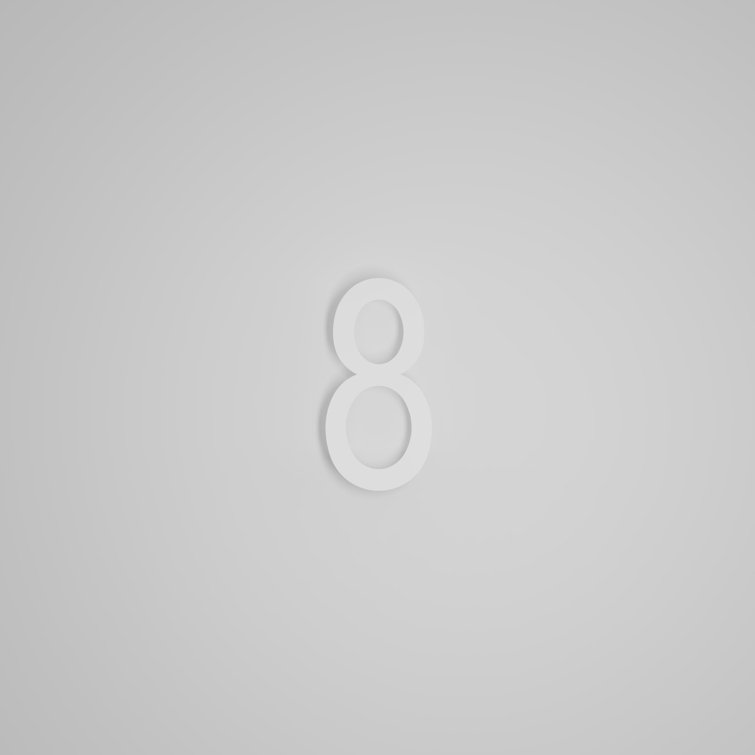 6 inch Floating Address Numbers [1711]
