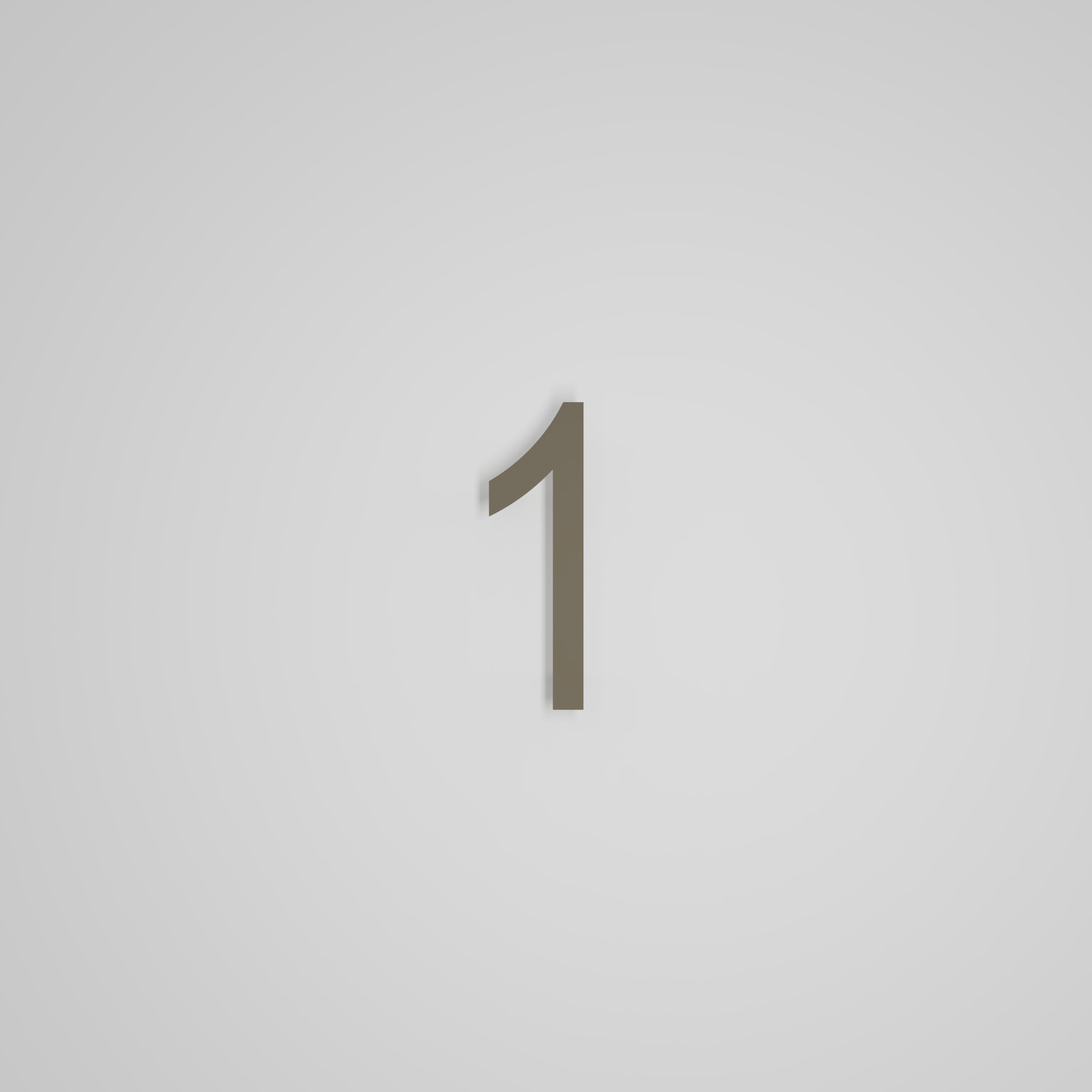 6 inch Floating Address Numbers [1711]