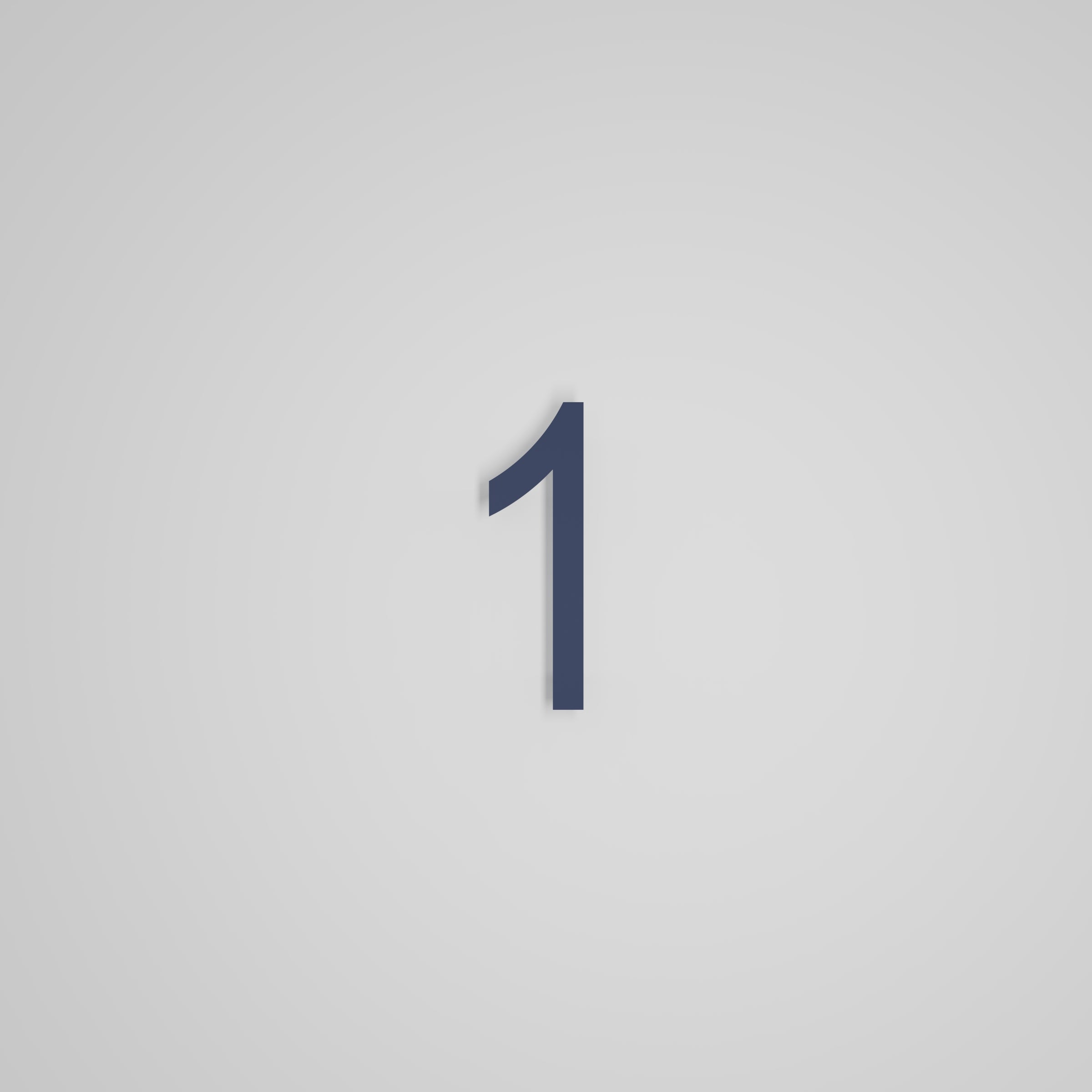 6 inch Floating Address Numbers [1711]