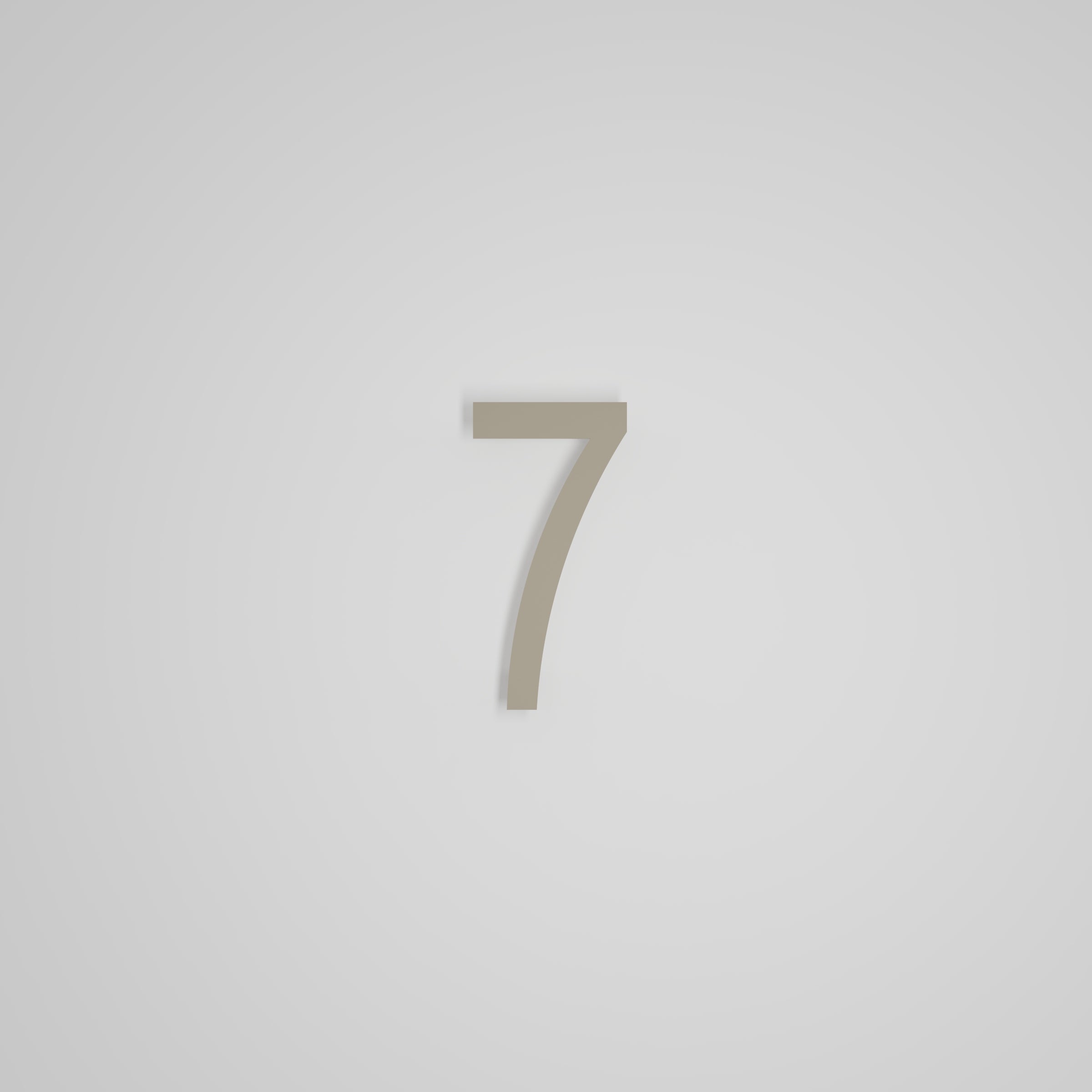 6 inch Floating Address Numbers [1711]