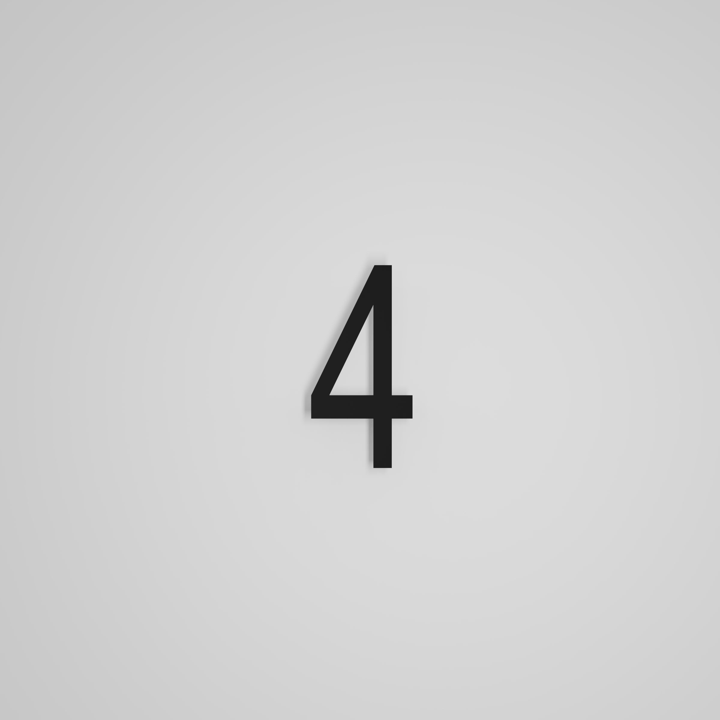 6 inch Floating Address Numbers [1711]
