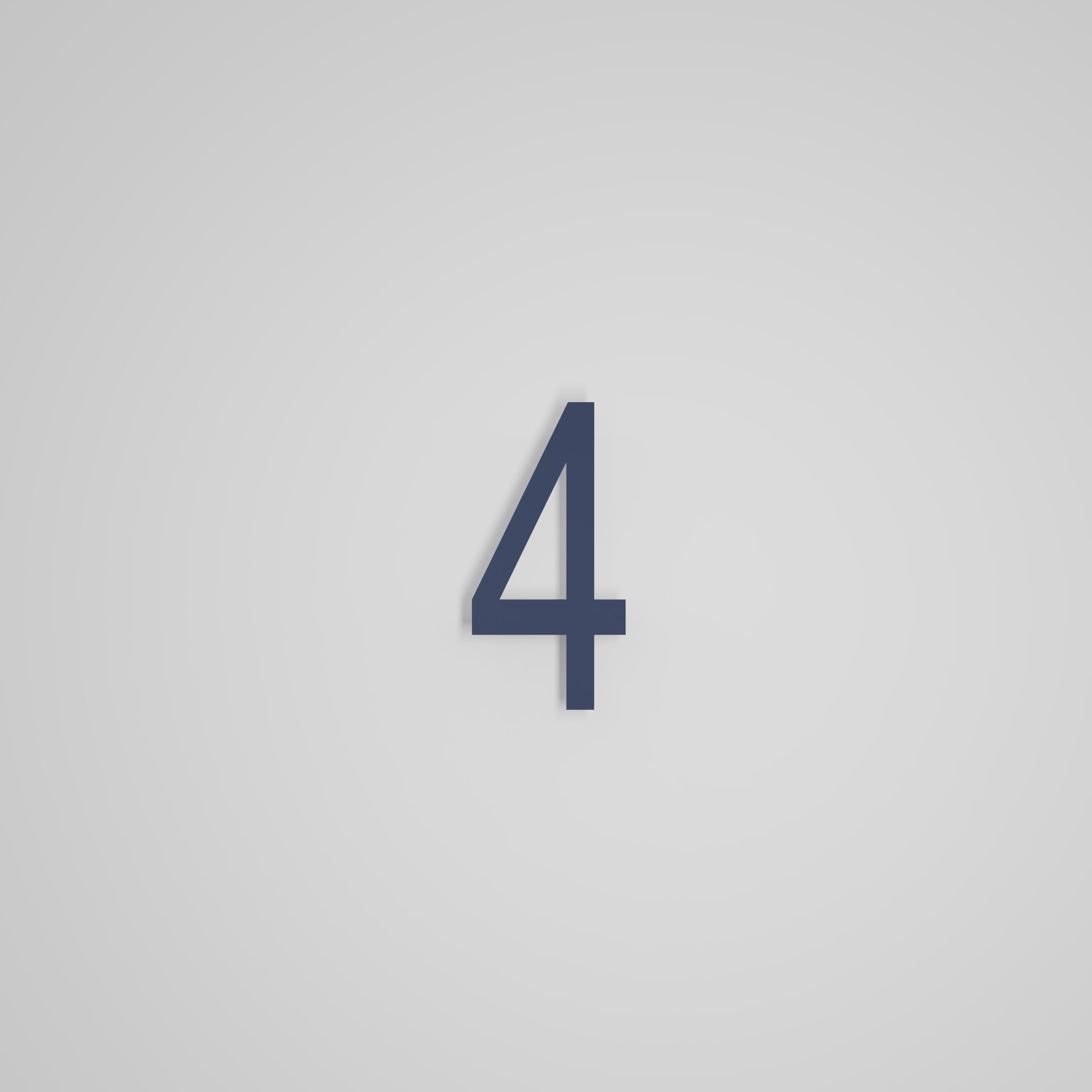6 inch Floating Address Numbers [1711]