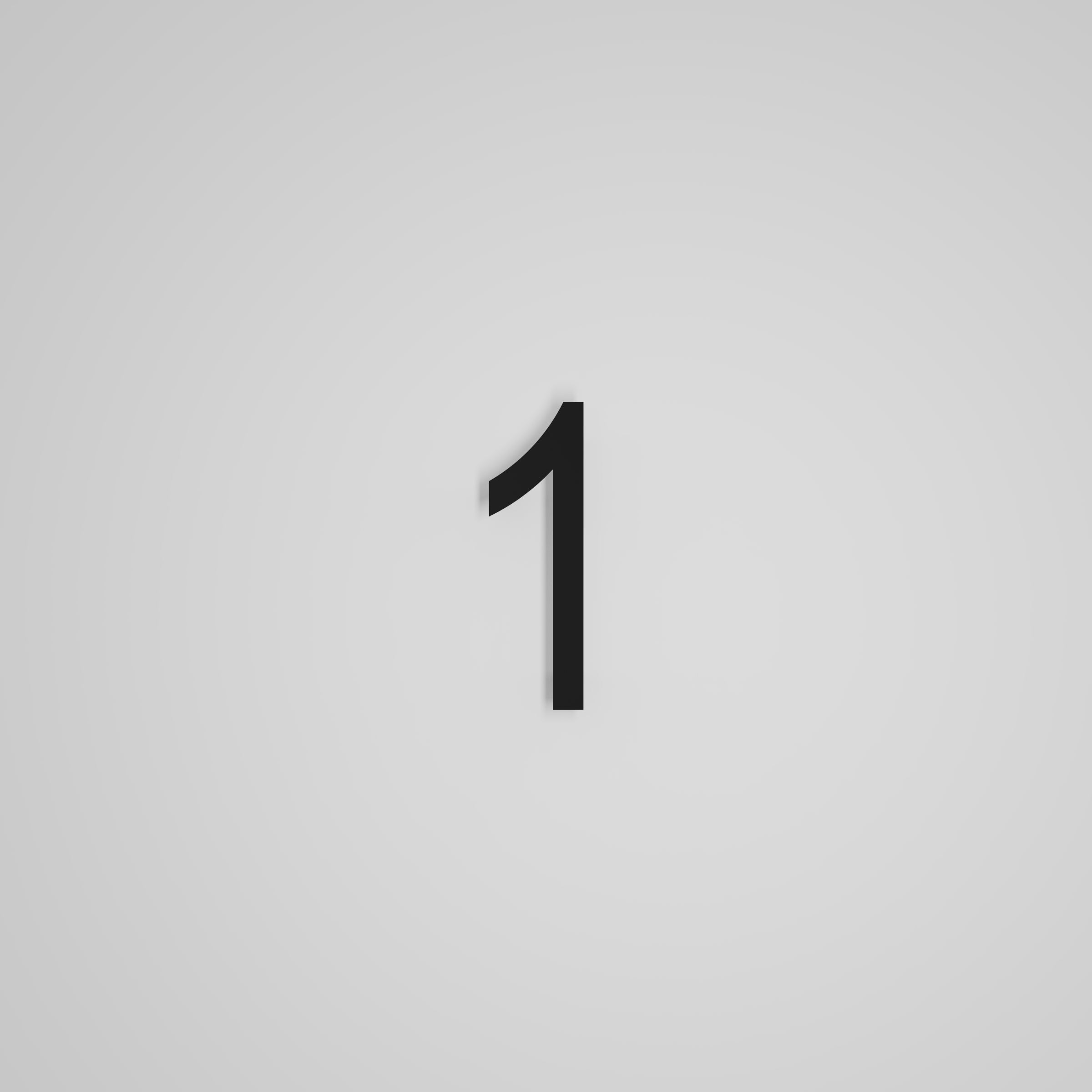 6 inch Floating Address Numbers [1711]