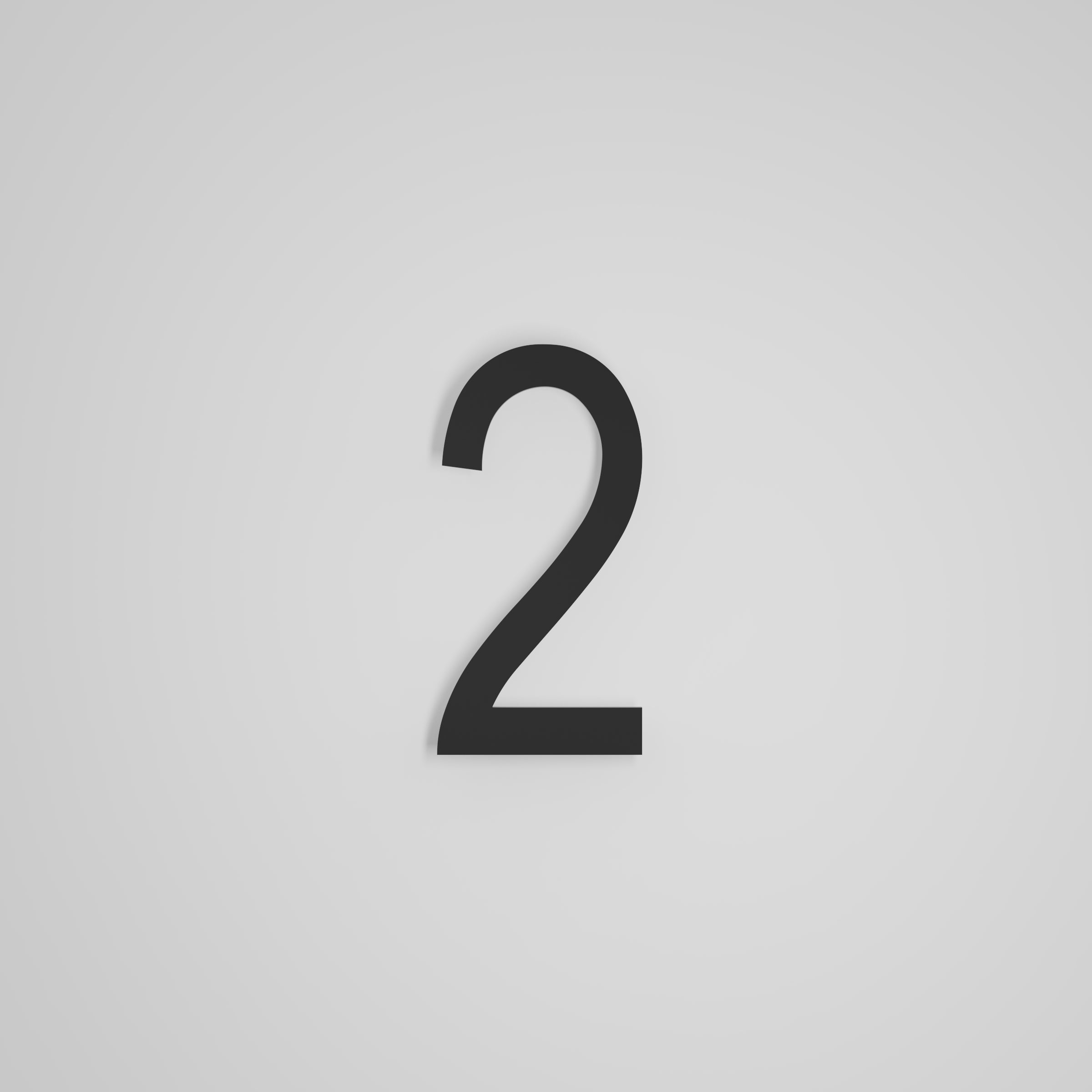 8 inch Floating Address Numbers