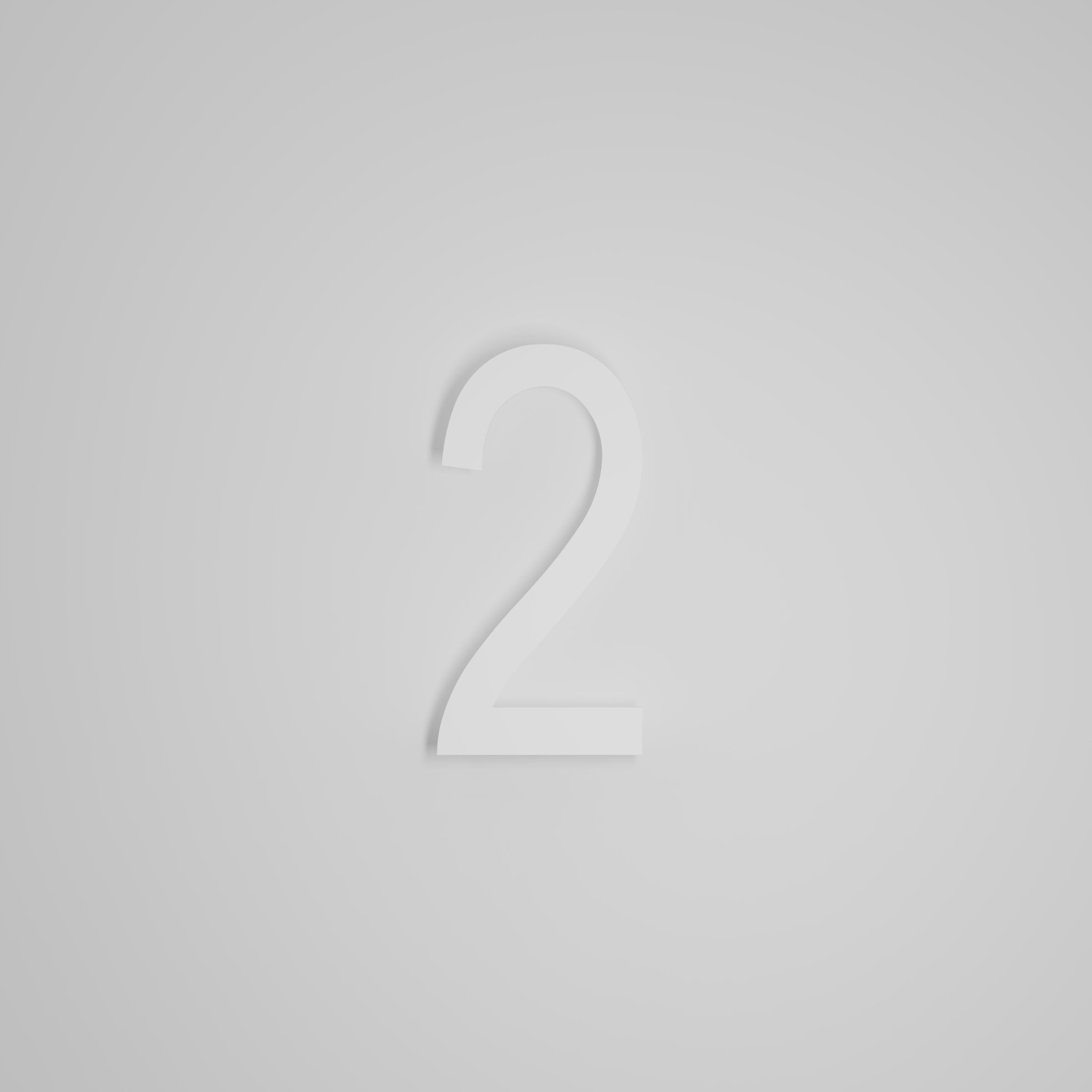 8 inch Floating Address Numbers