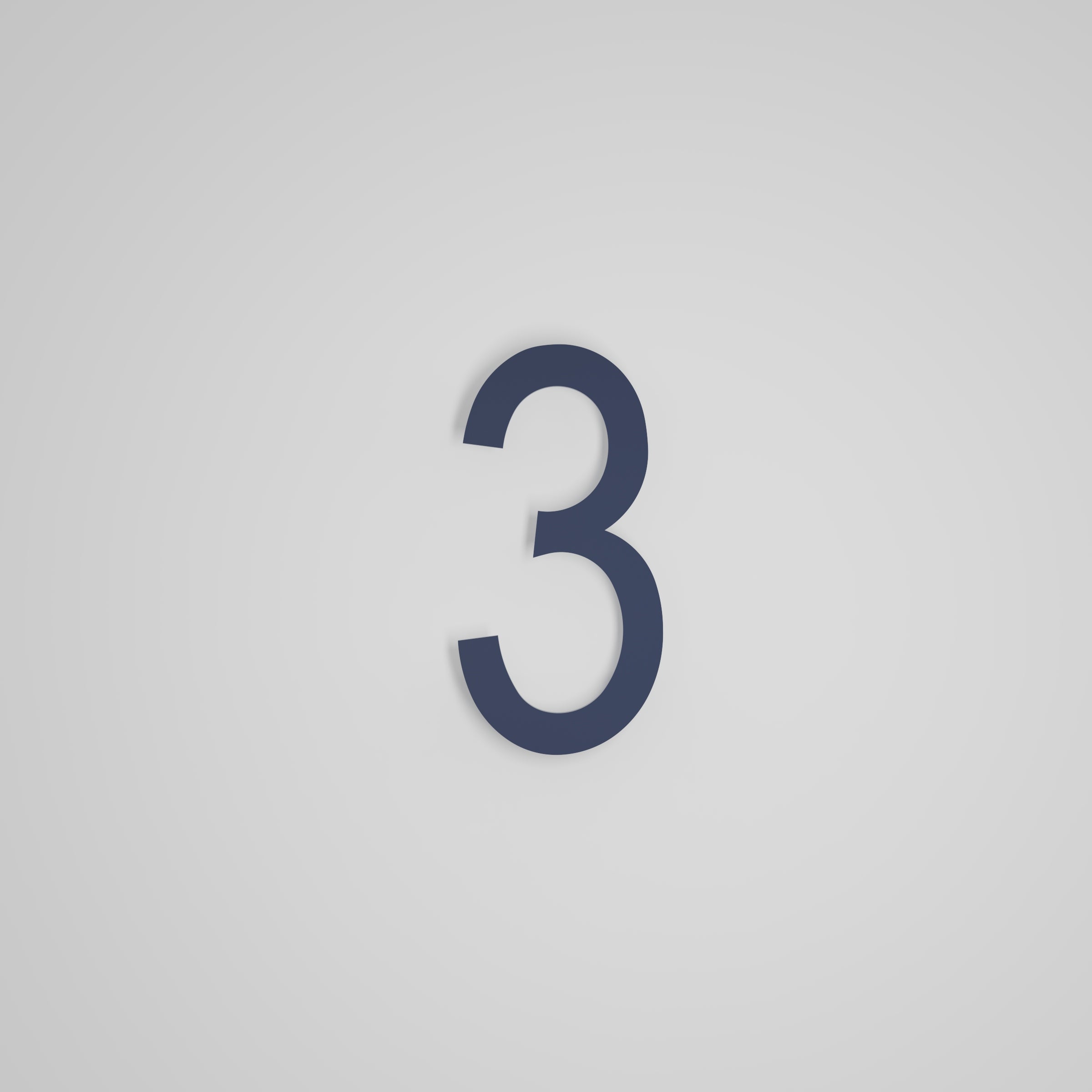 8 inch Floating Address Numbers