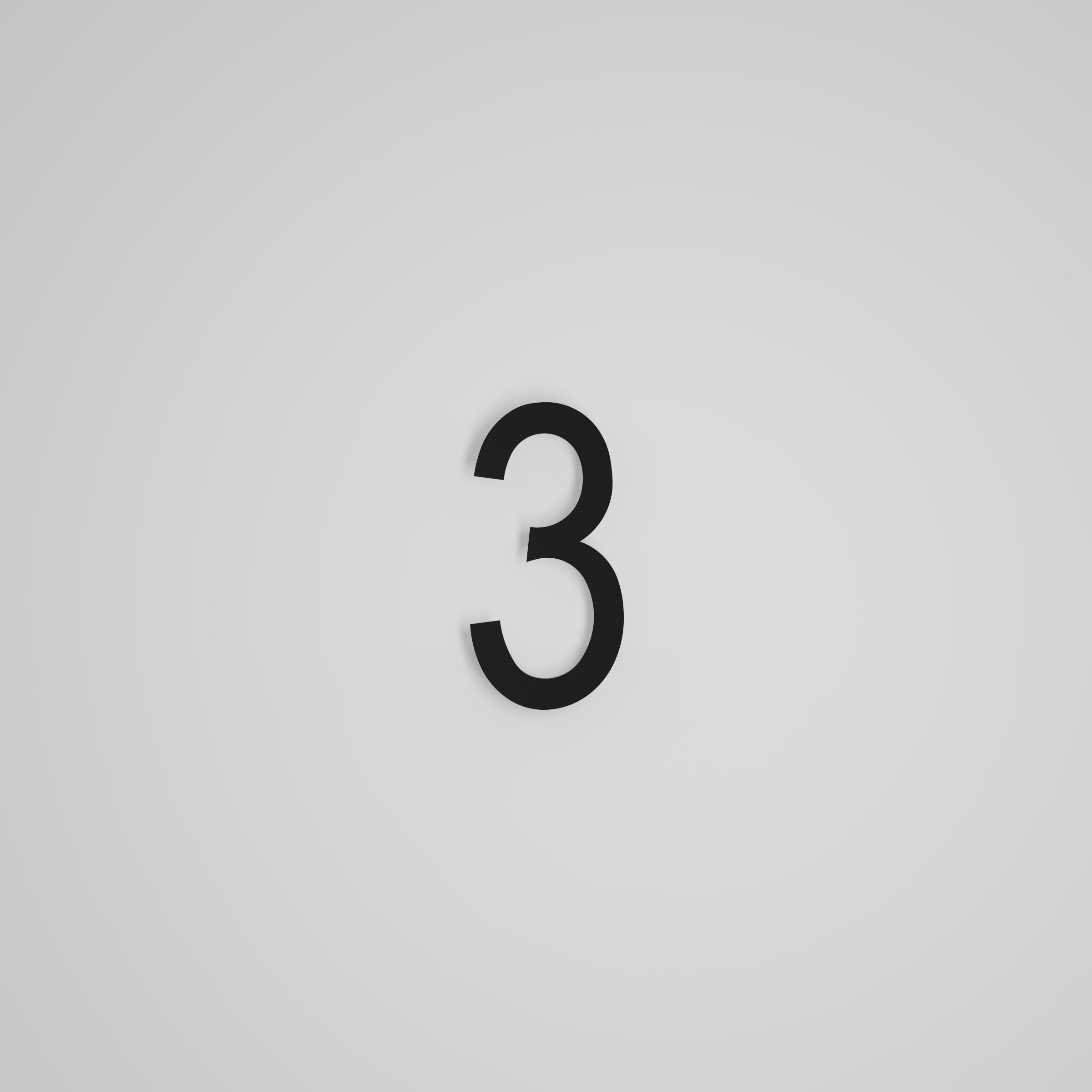 6 inch Floating Address Numbers [1711]