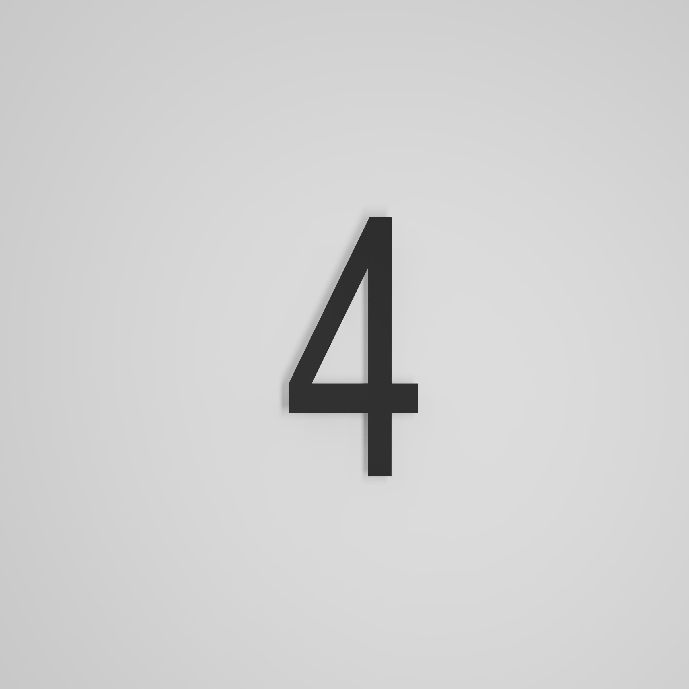 8 inch Floating Address Numbers