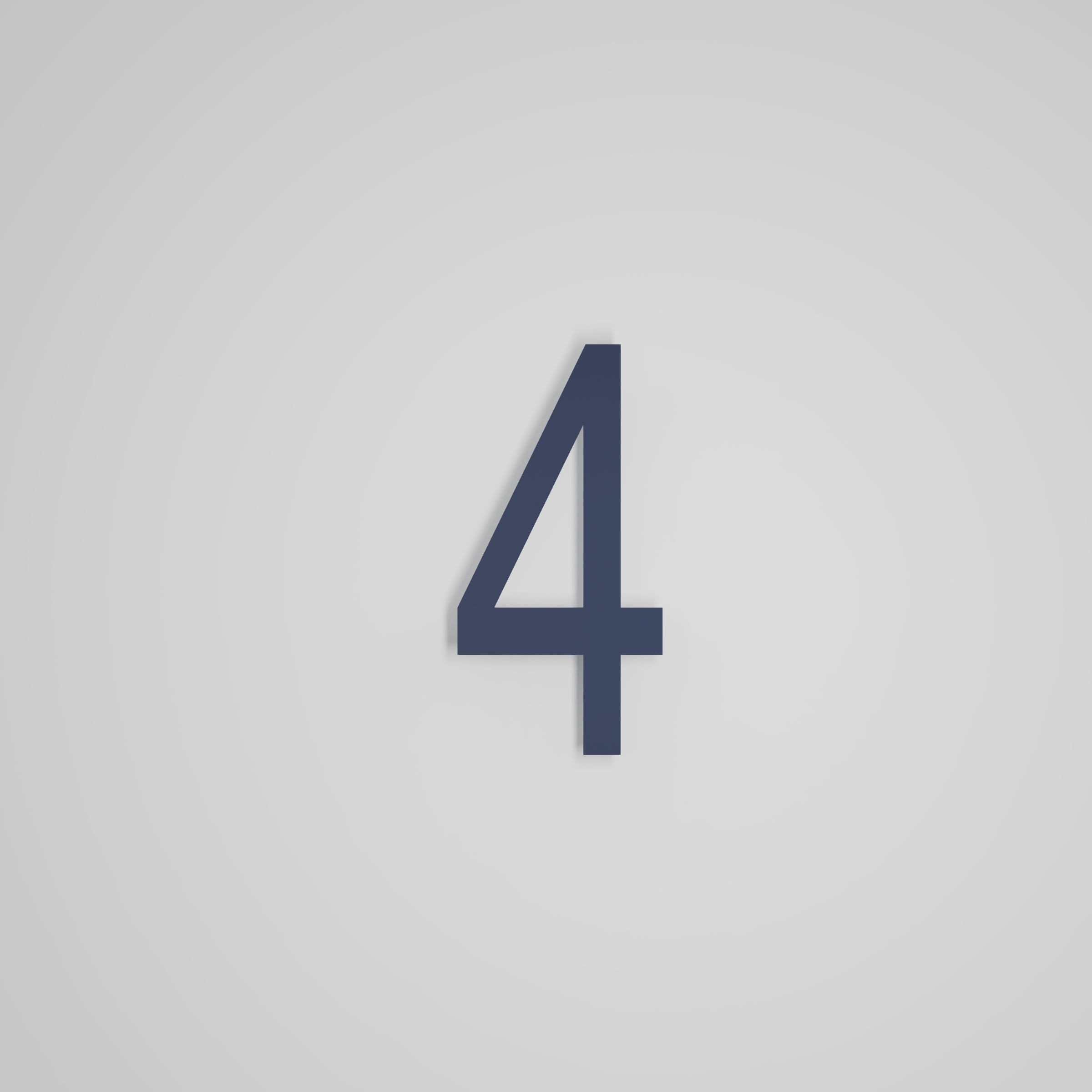 8 inch Floating Address Numbers