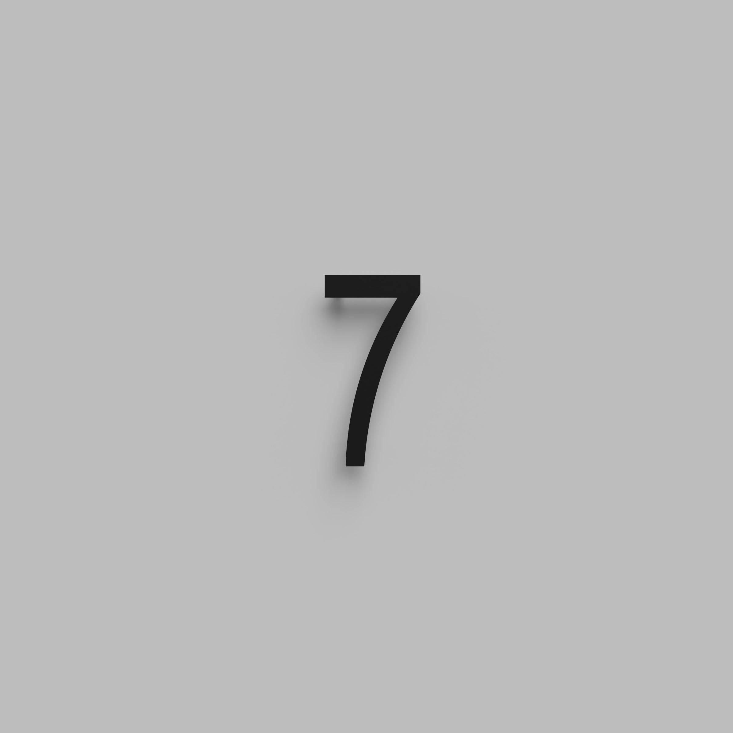 6 inch Floating Address Numbers [1711]