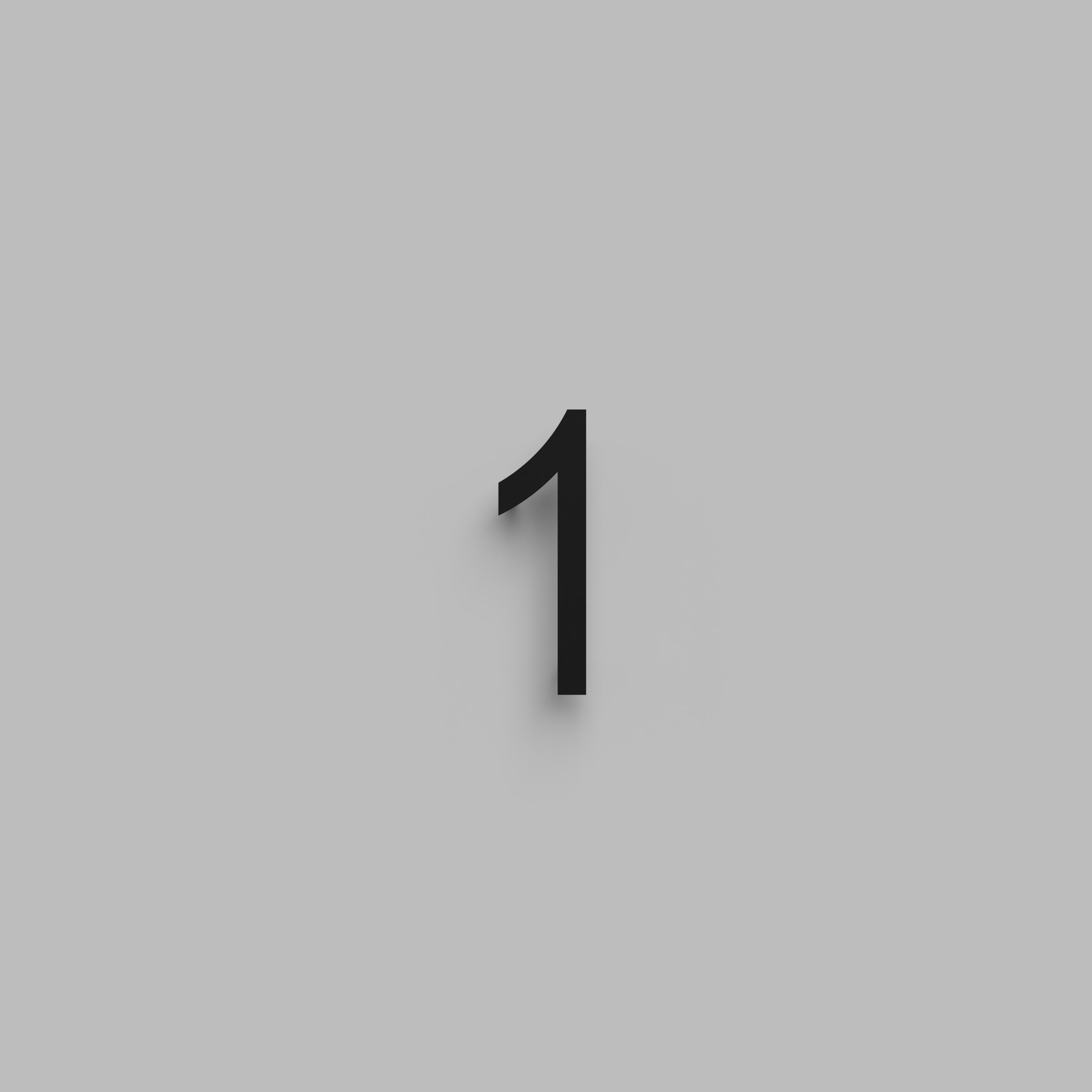 6 inch Floating Address Numbers [1711]