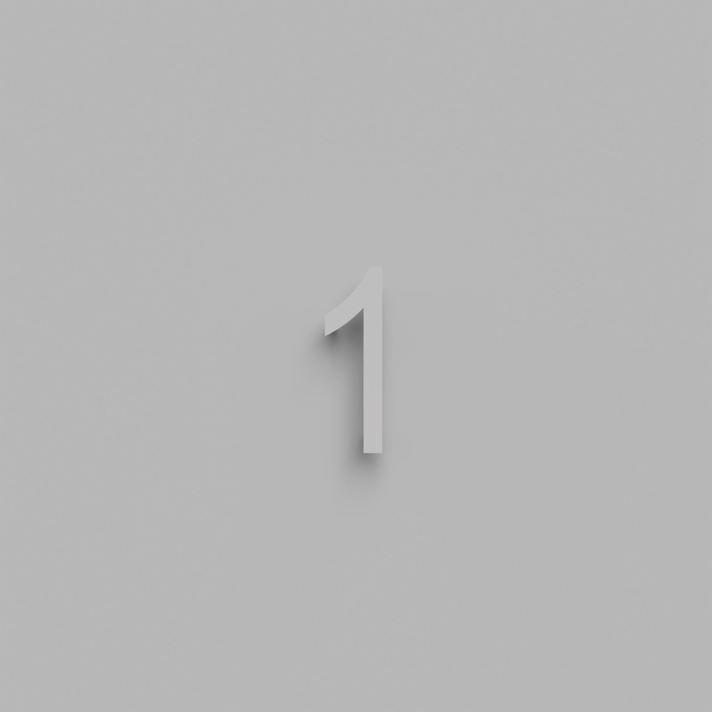 6 inch Floating Address Numbers [1711]