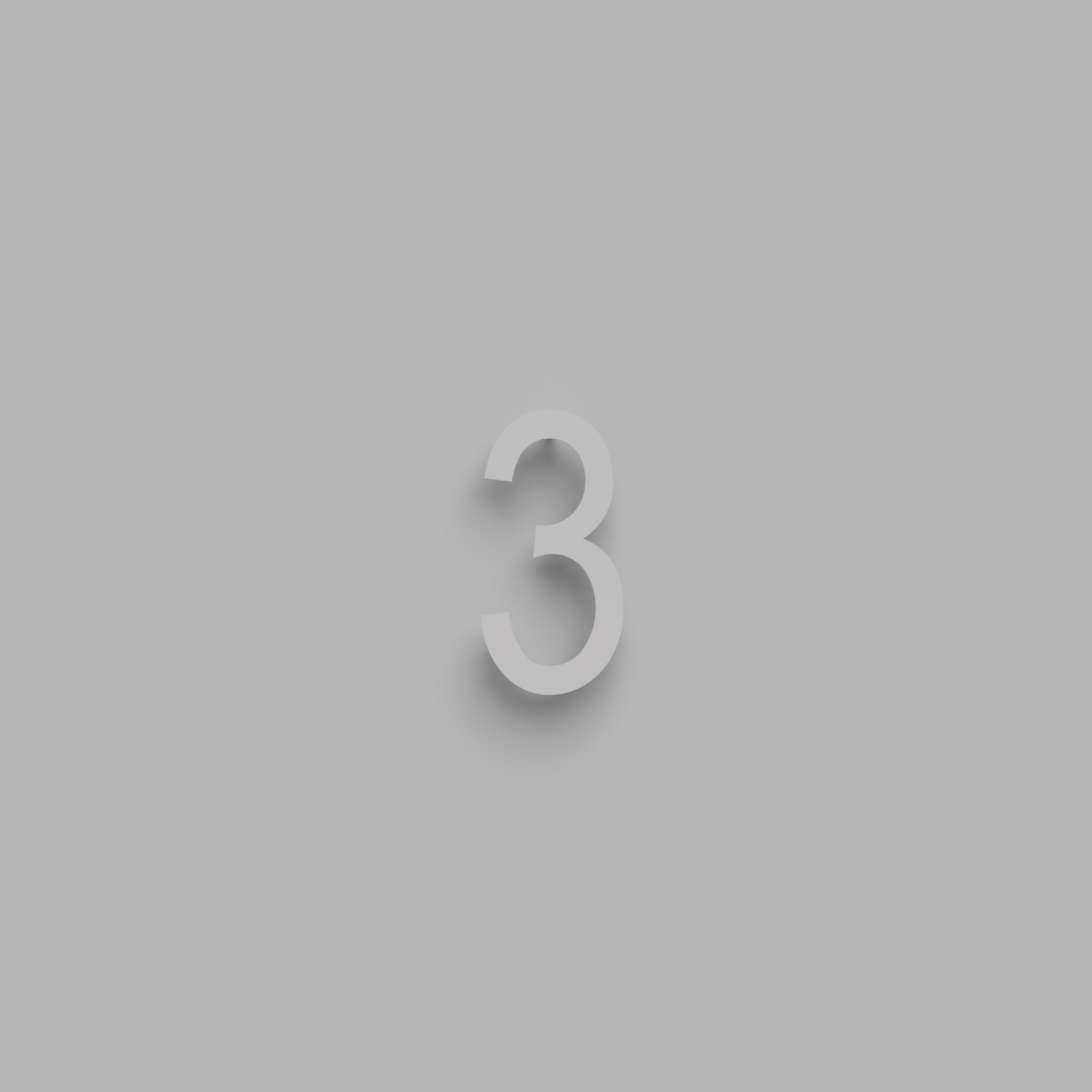 6 inch Floating Address Numbers [1711]