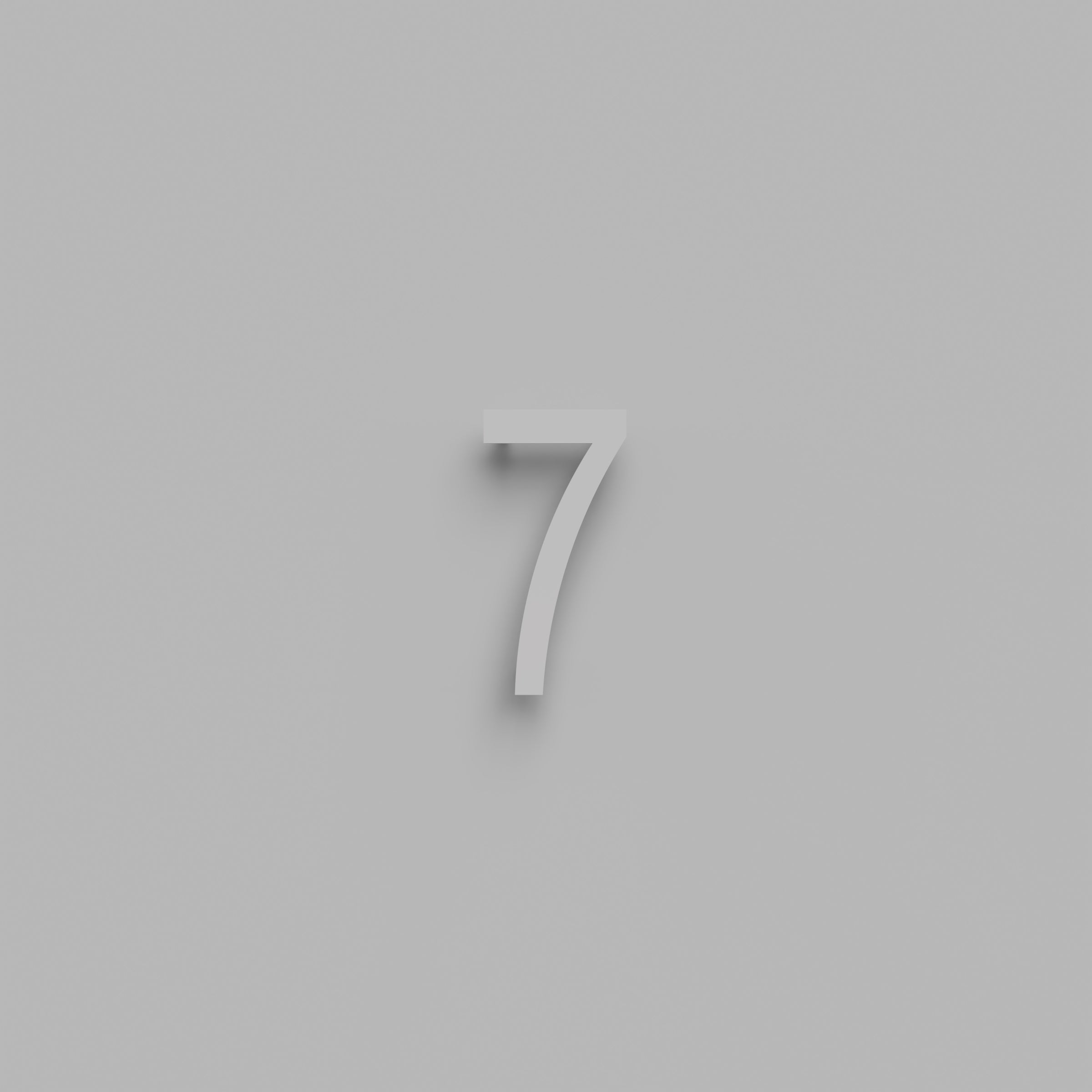 6 inch Floating Address Numbers [1711]
