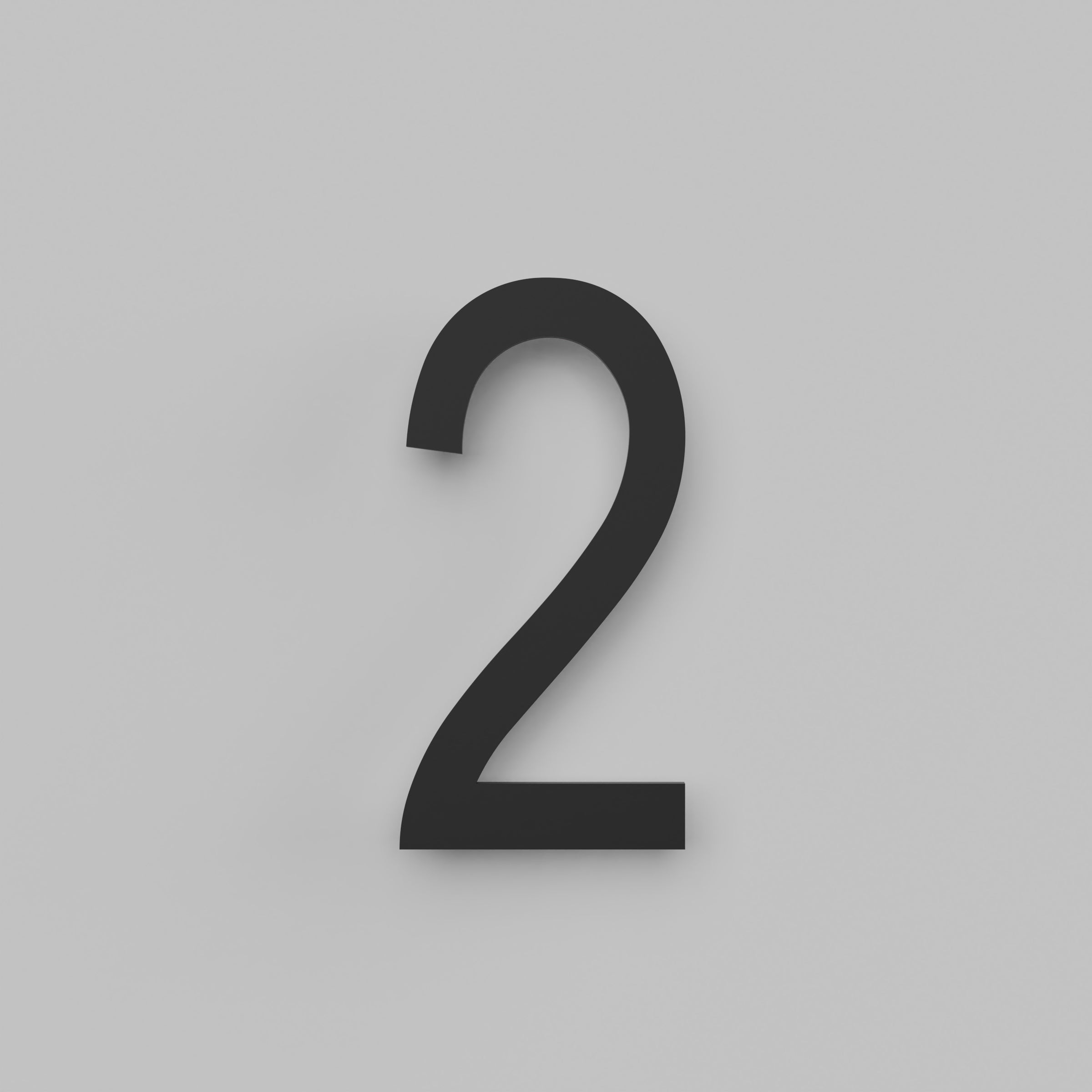 12 inch Floating Address Numbers