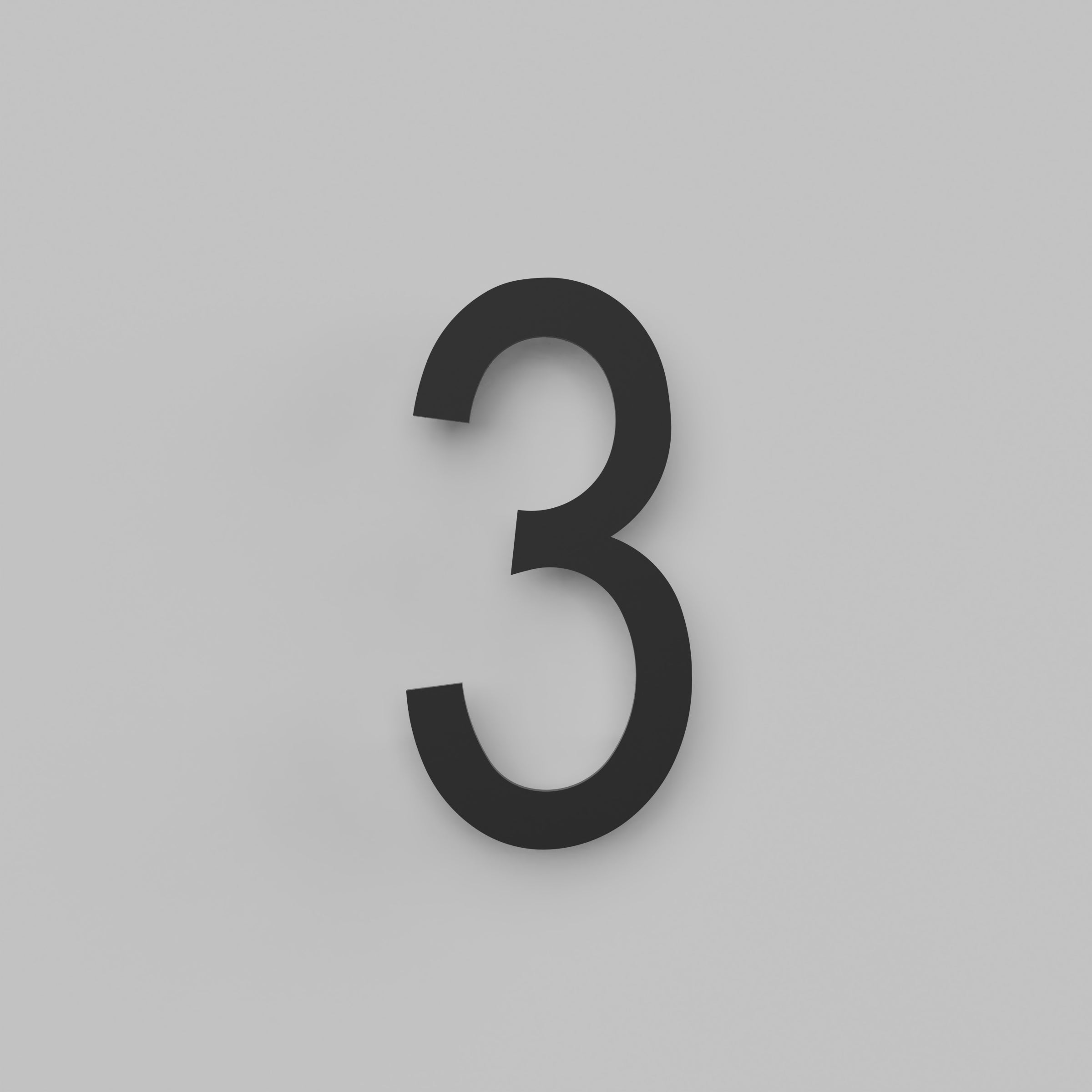 12 inch Floating Address Numbers