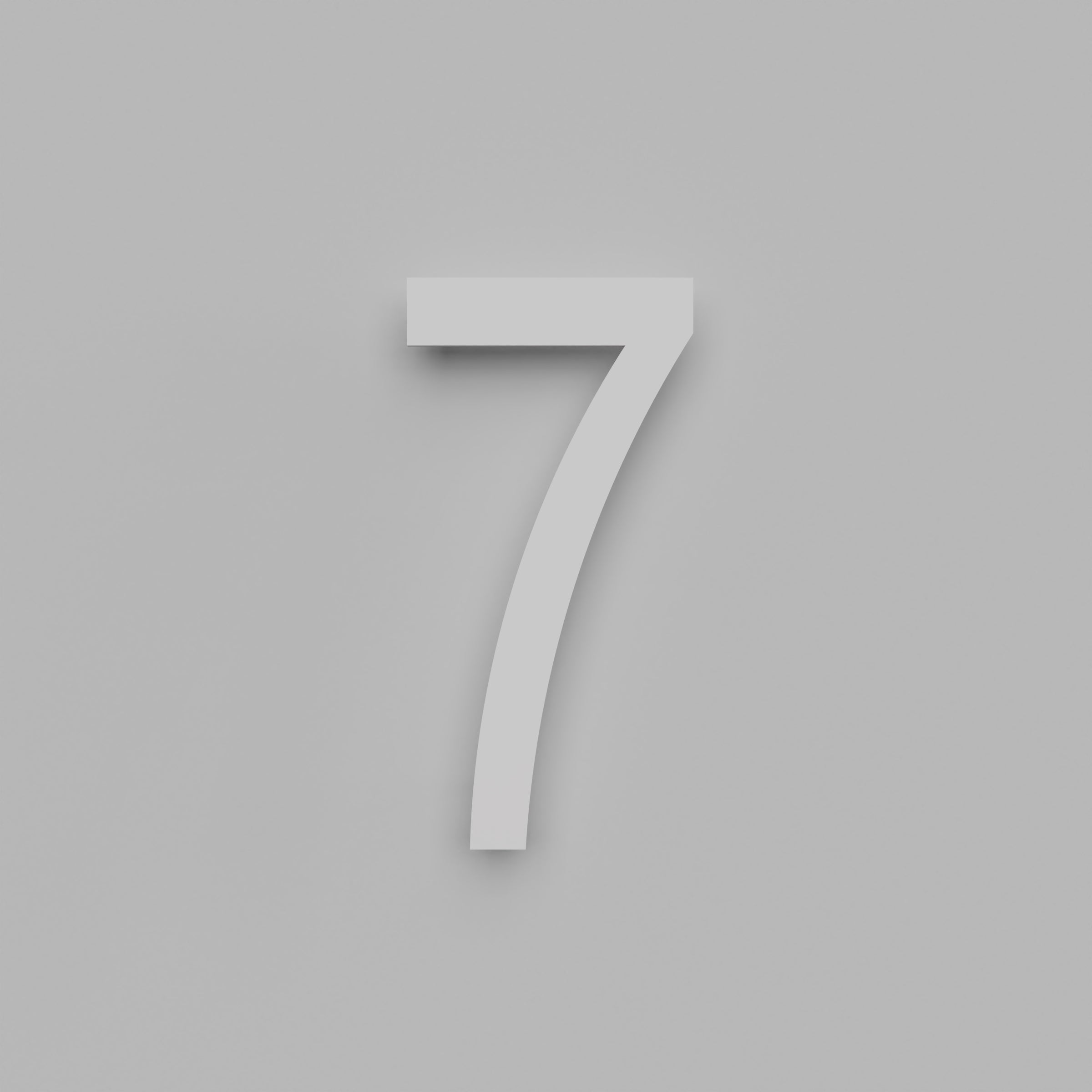 12 inch Floating Address Numbers