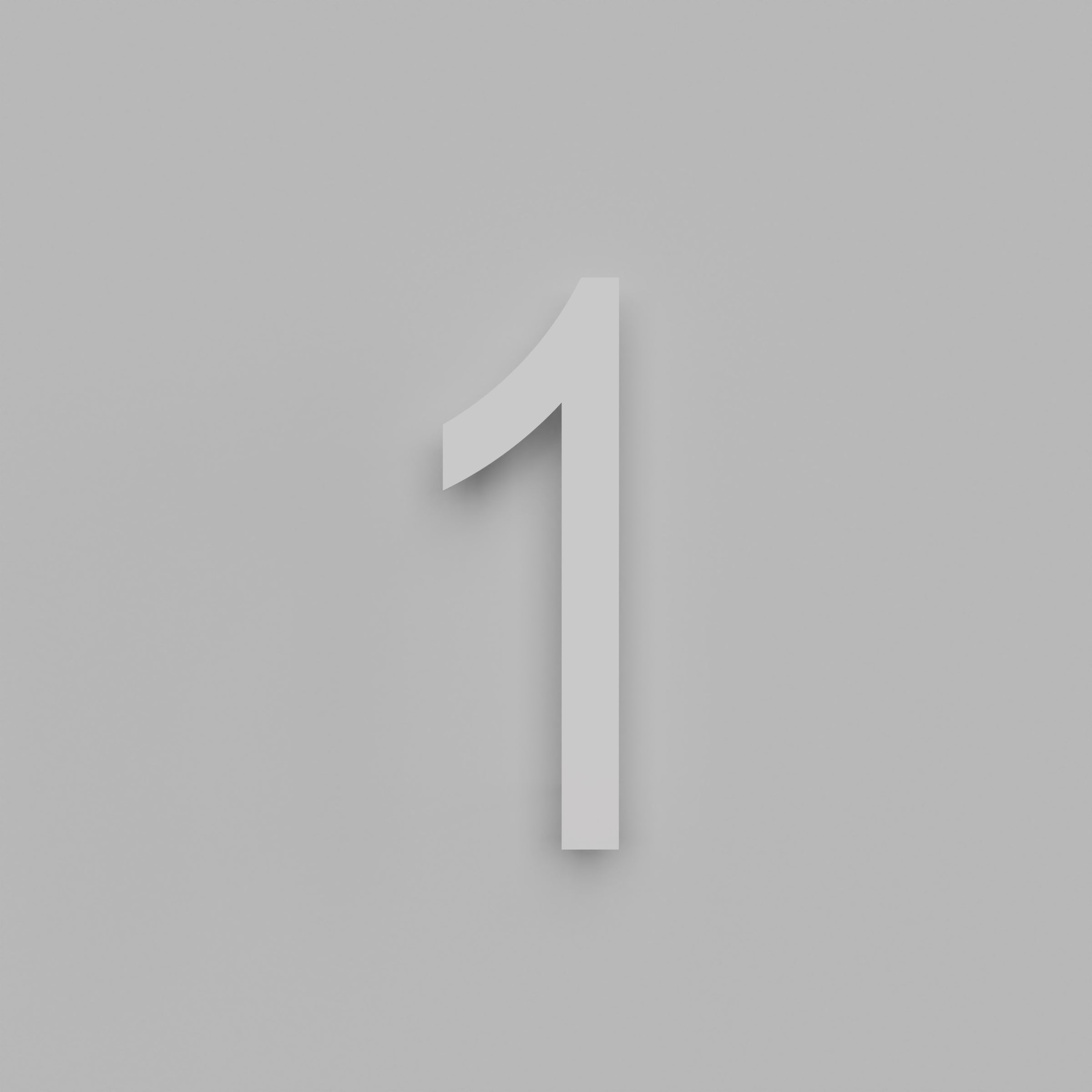 12 inch Floating Address Numbers