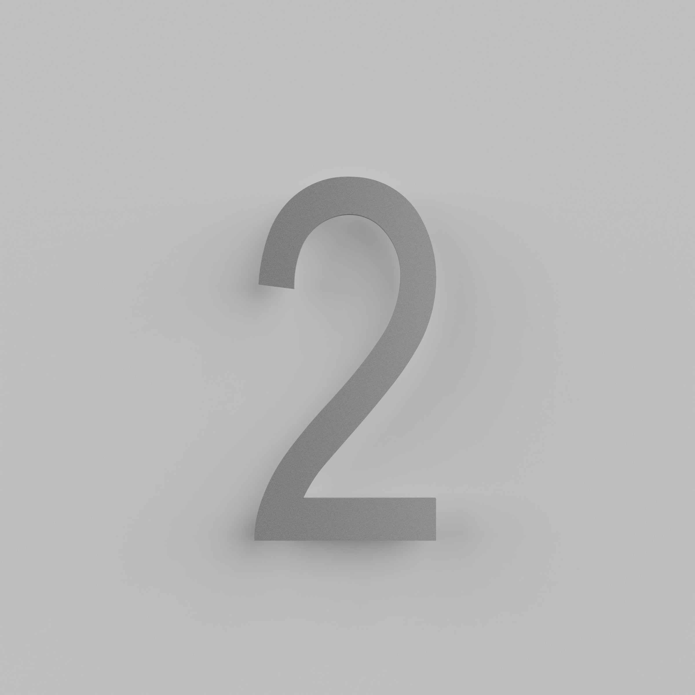 12 inch Floating Address Numbers