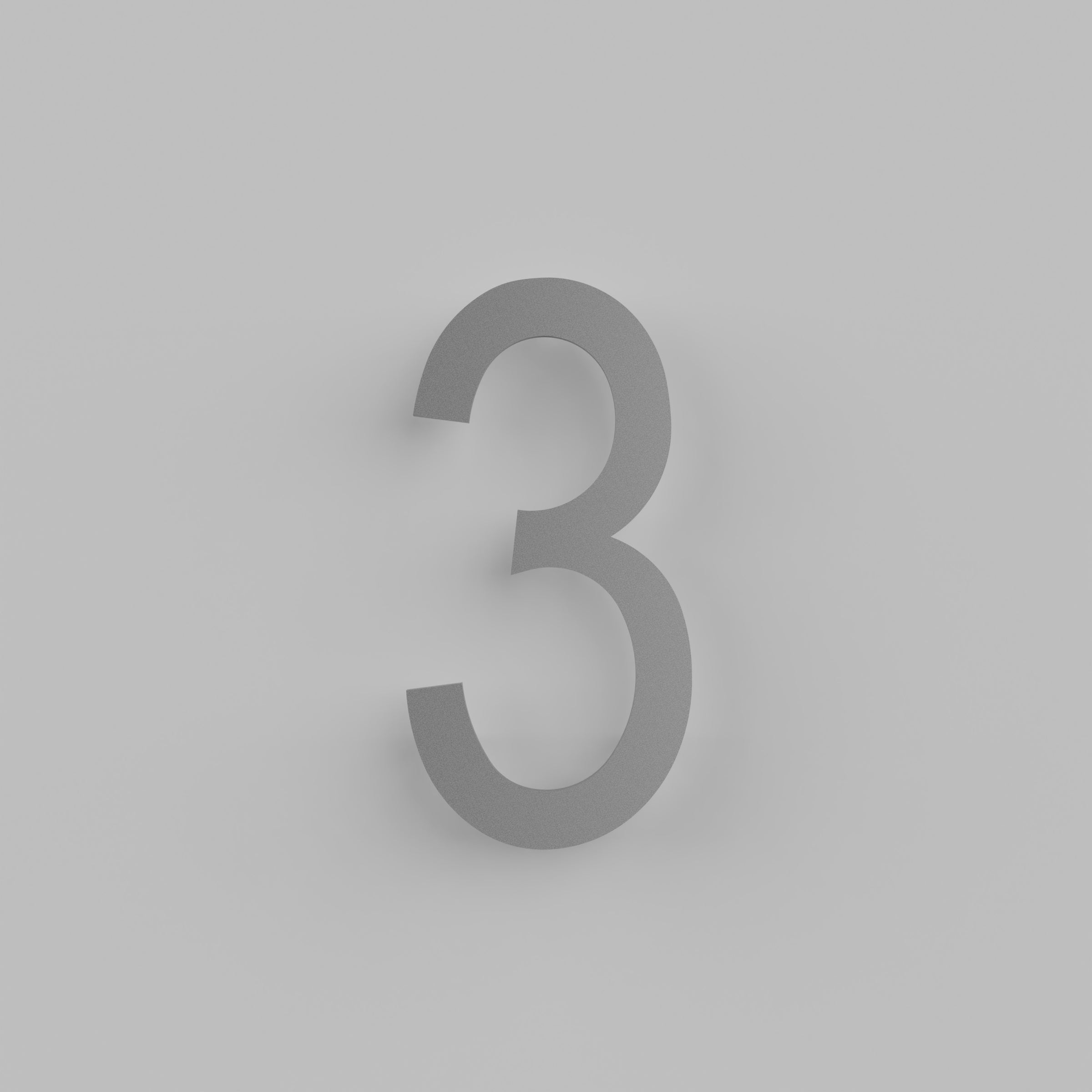 12 inch Floating Address Numbers