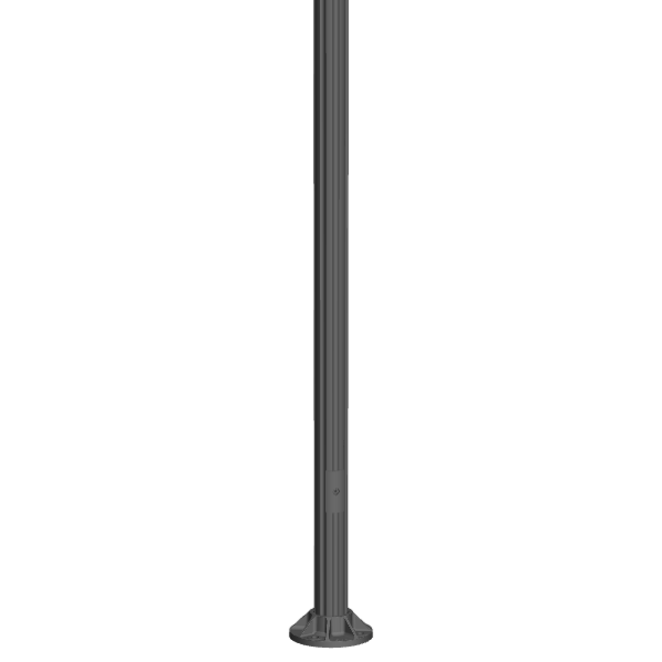 Commercial - 4 inch fluted aluminum post [AA4F]