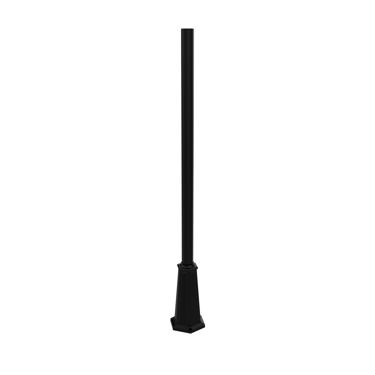 Aluminum post - 12 Sides of 3'' flared base with anchor bolts – SNOC