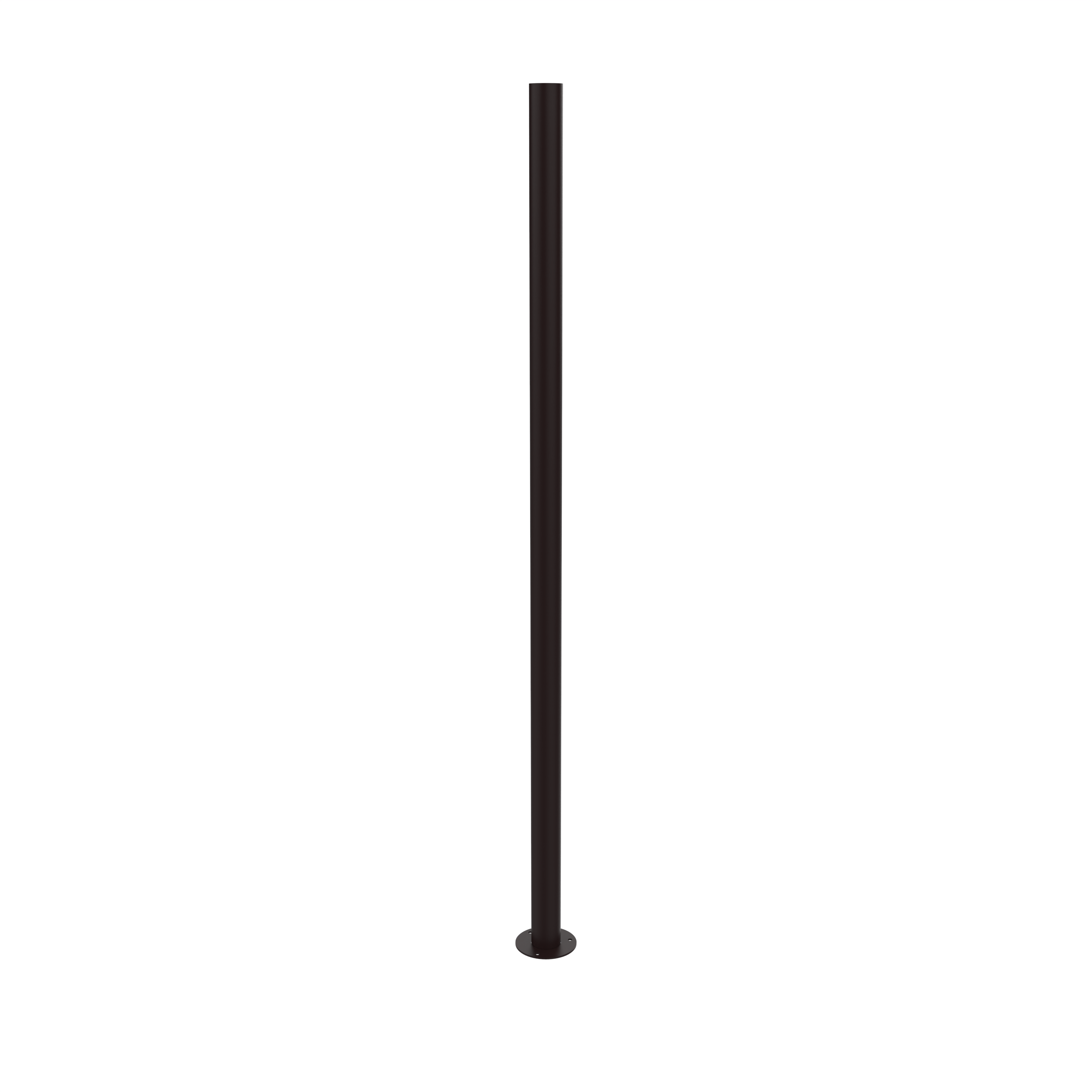 Steel post - Round with welded flange with anchor studs