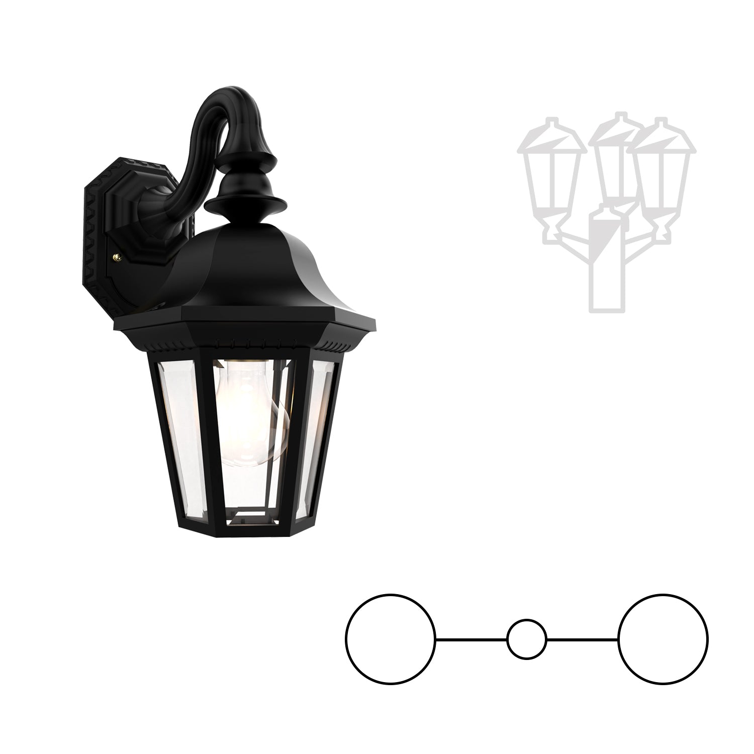Manor - Double Head Down Mount Open Post Bottom Small - 11282 – SNOC